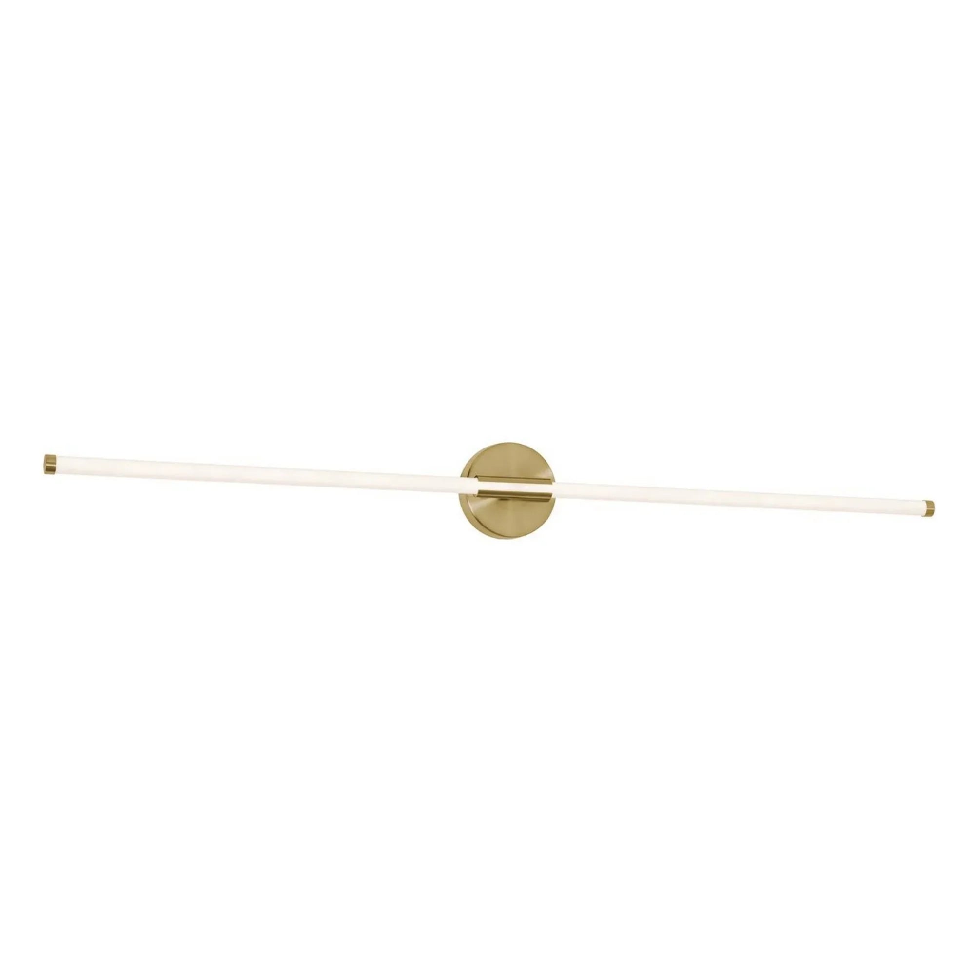 Rusnak 48" LED Vanity, Satin Brass Finish - Bees Lighting