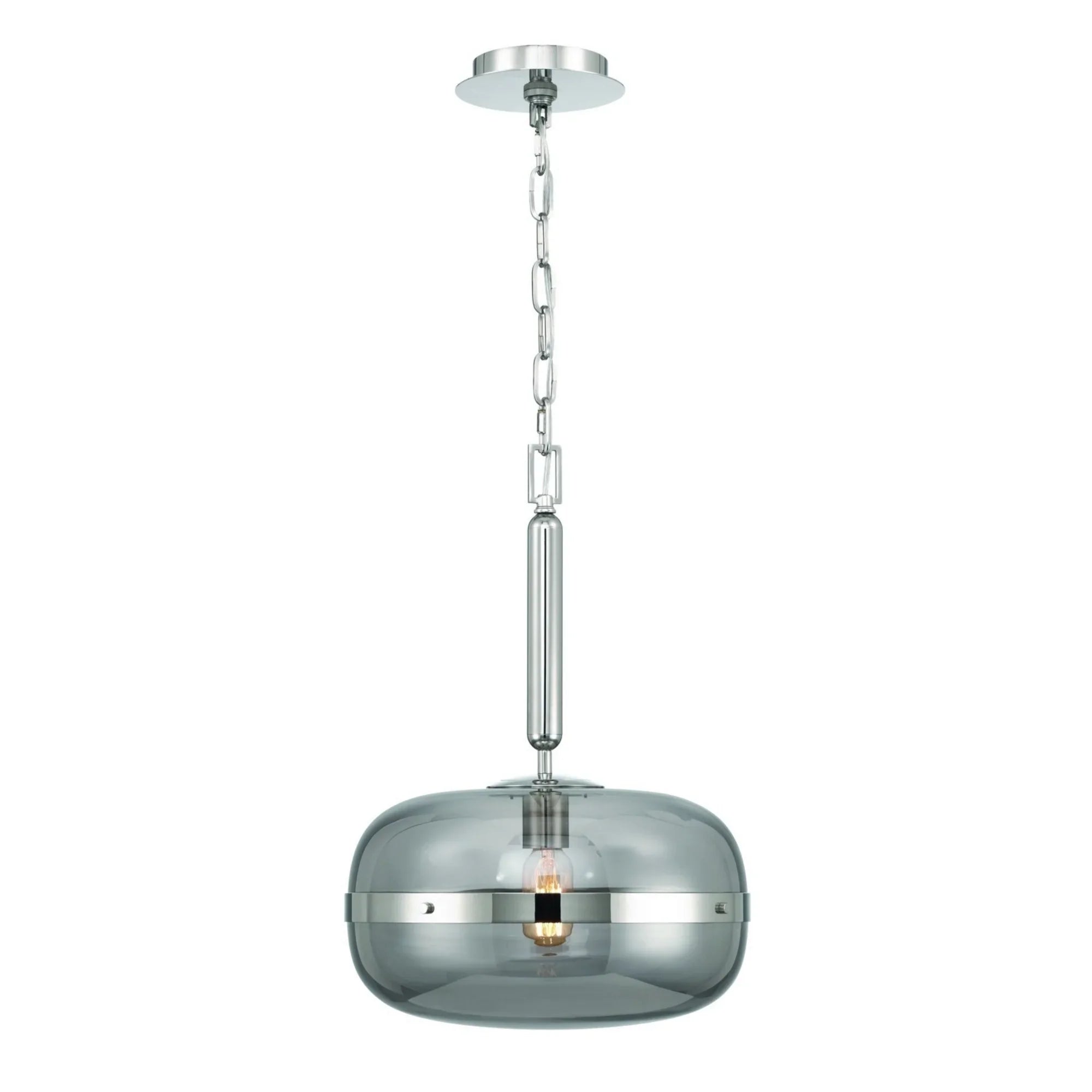 Nottingham 14" Pendant, Polished Nickel Finish - Bees Lighting