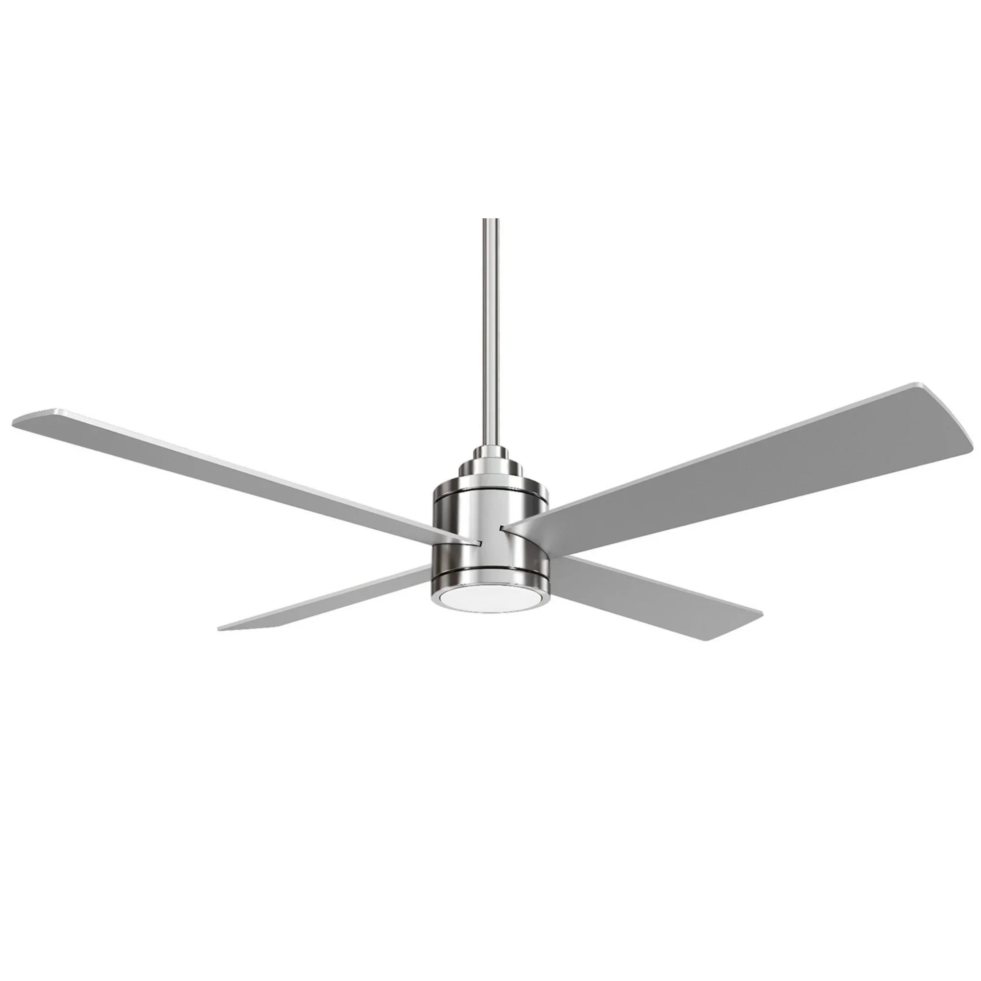 Falco 54" LED 4-Blades Ceiling Fan with Remote, Brushed Nickel - Bees Lighting