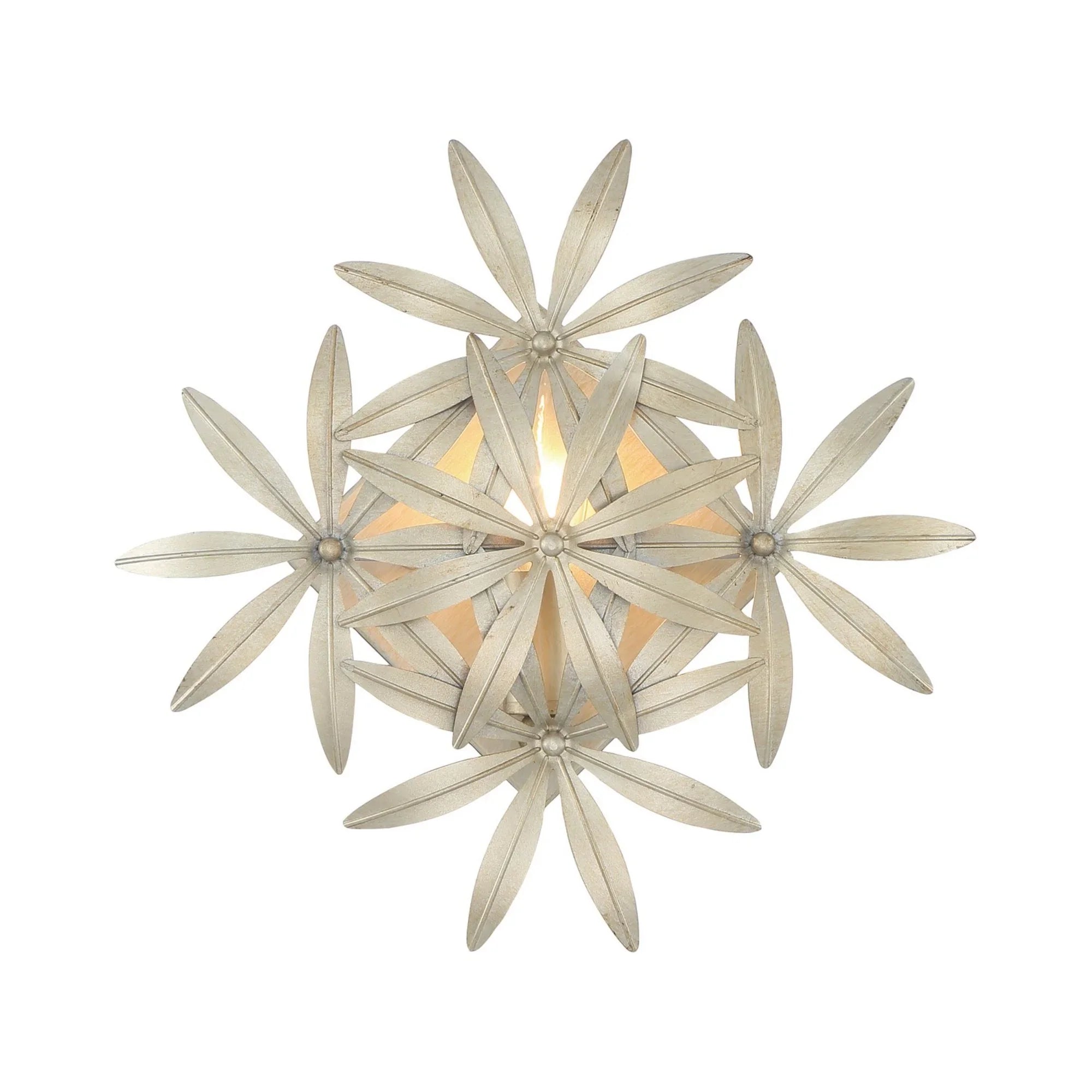 Flower Child 12" Wall Sconce, Ambry Gold Finish - Bees Lighting