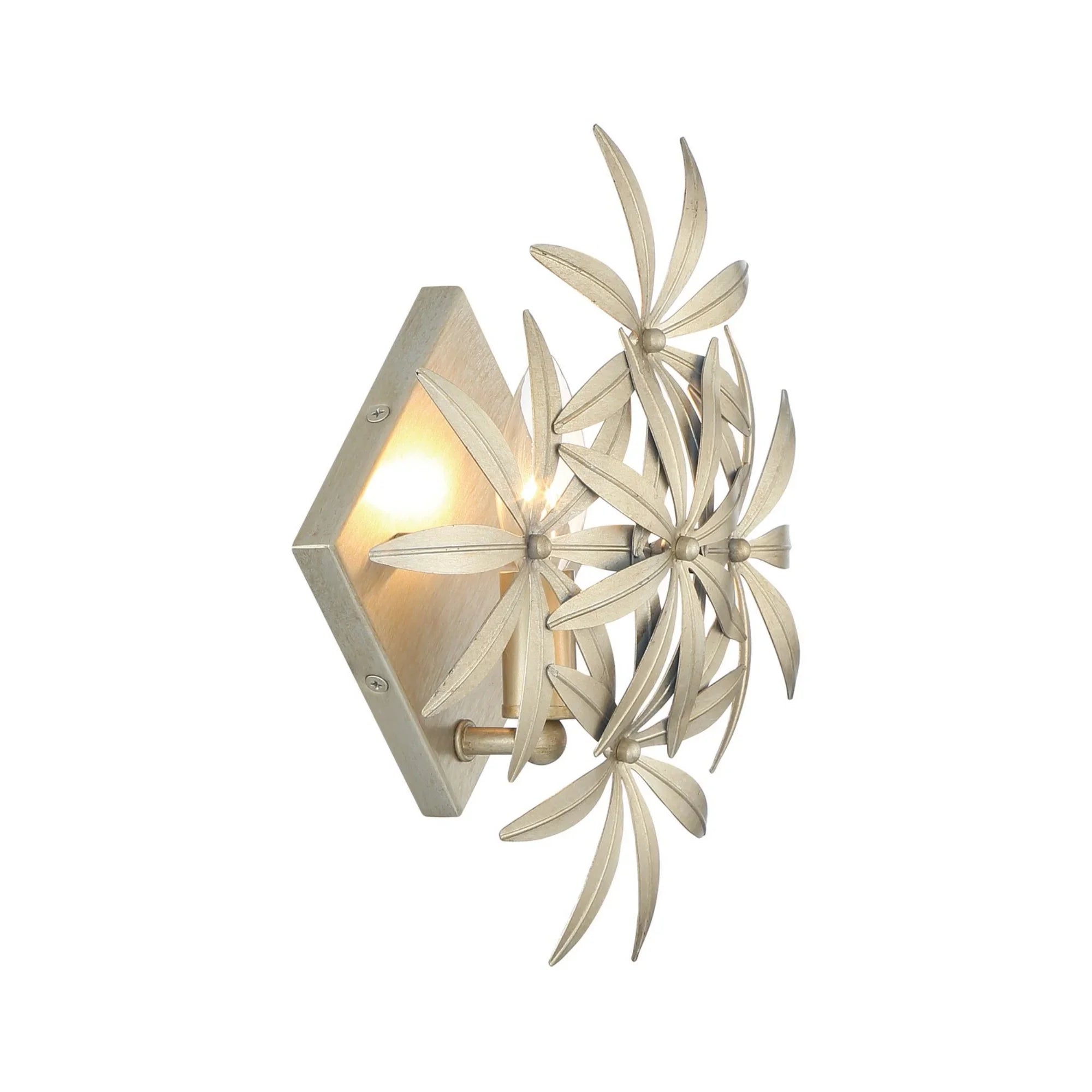 Flower Child 12" Wall Sconce, Ambry Gold Finish - Bees Lighting