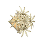 Flower Child 12" Wall Sconce, Ambry Gold Finish - Bees Lighting