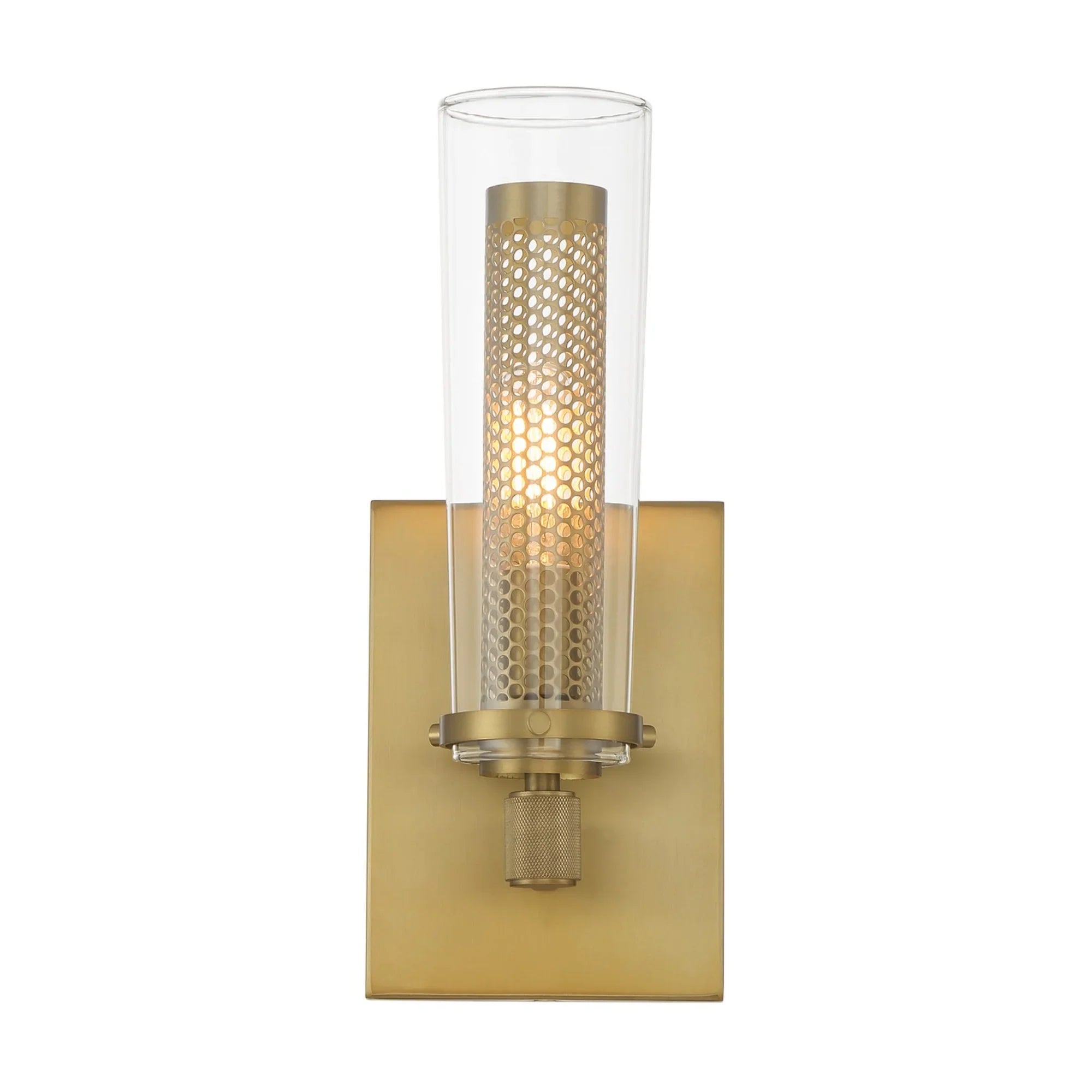 Emmerham 12" Wall Sconce, Soft Brass Finish - Bees Lighting