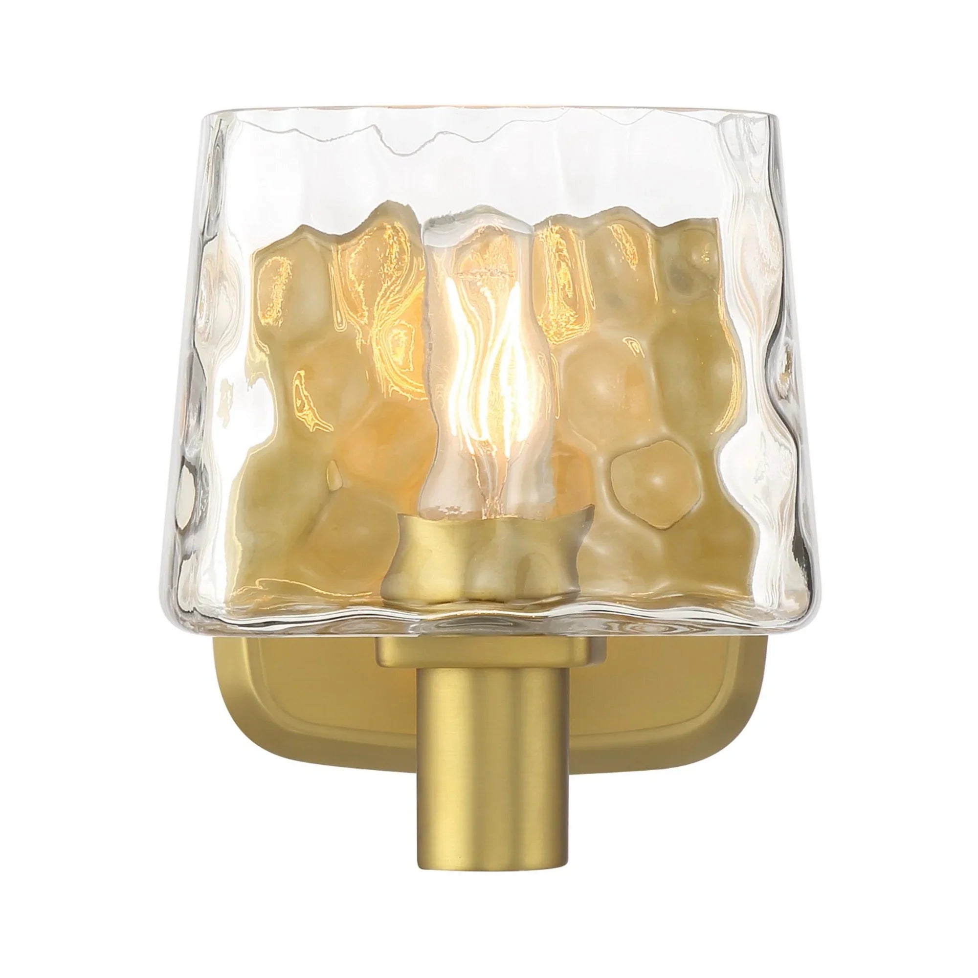 Drysdale 6" Bathroom Vanity Light, Soft Brass Finish - Bees Lighting