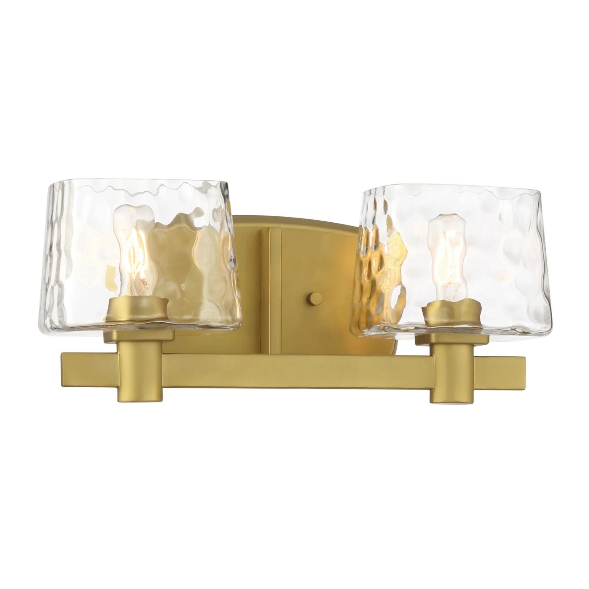 Drysdale 15" 2-Light Bath Vanity, Soft Brass Finish - Bees Lighting