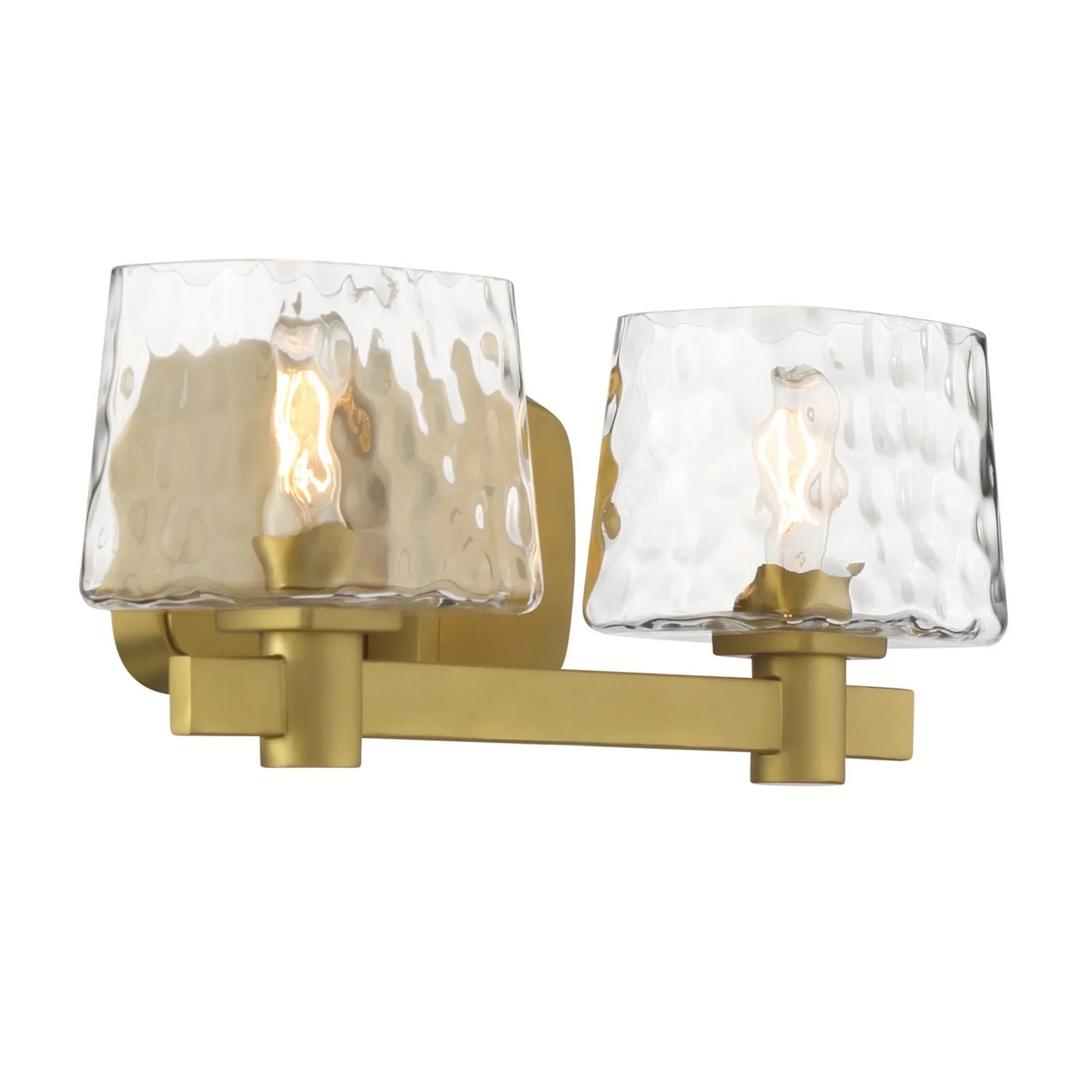 Drysdale 15" 2-Light Bath Vanity, Soft Brass Finish - Bees Lighting