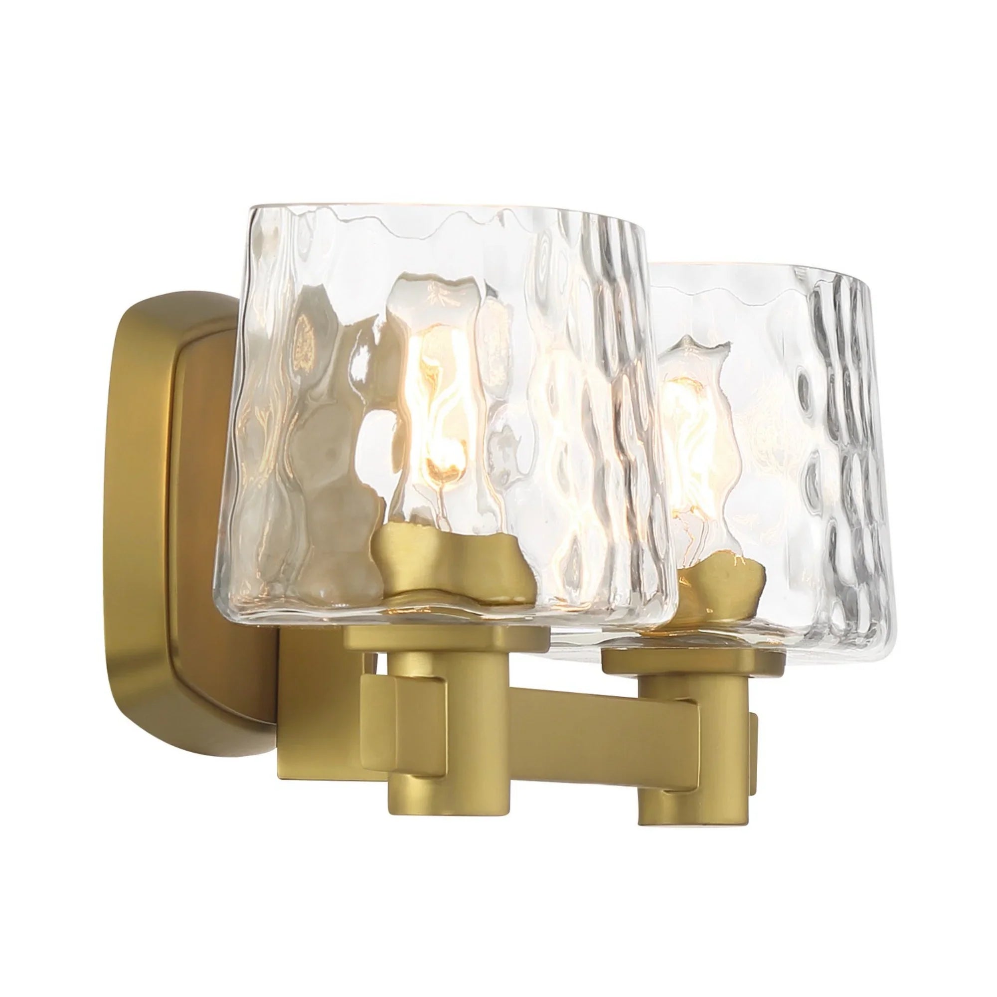 Drysdale 15" 2-Light Bath Vanity, Soft Brass Finish - Bees Lighting