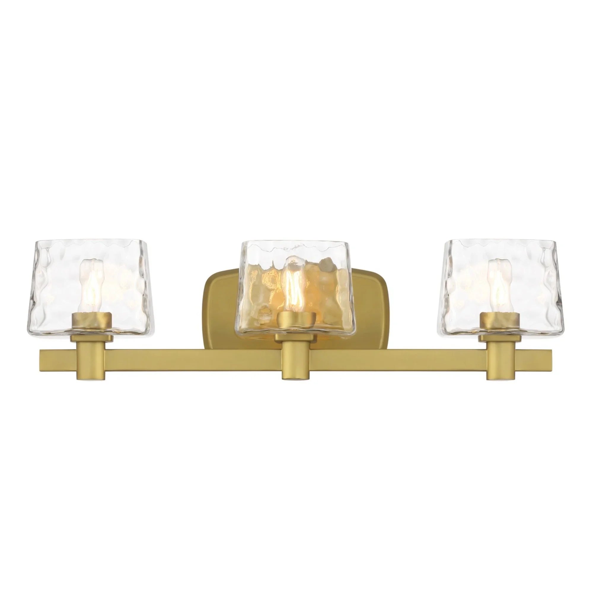 Drysdale 24" 3-Light Bath Vanity, Soft Brass Finish - Bees Lighting