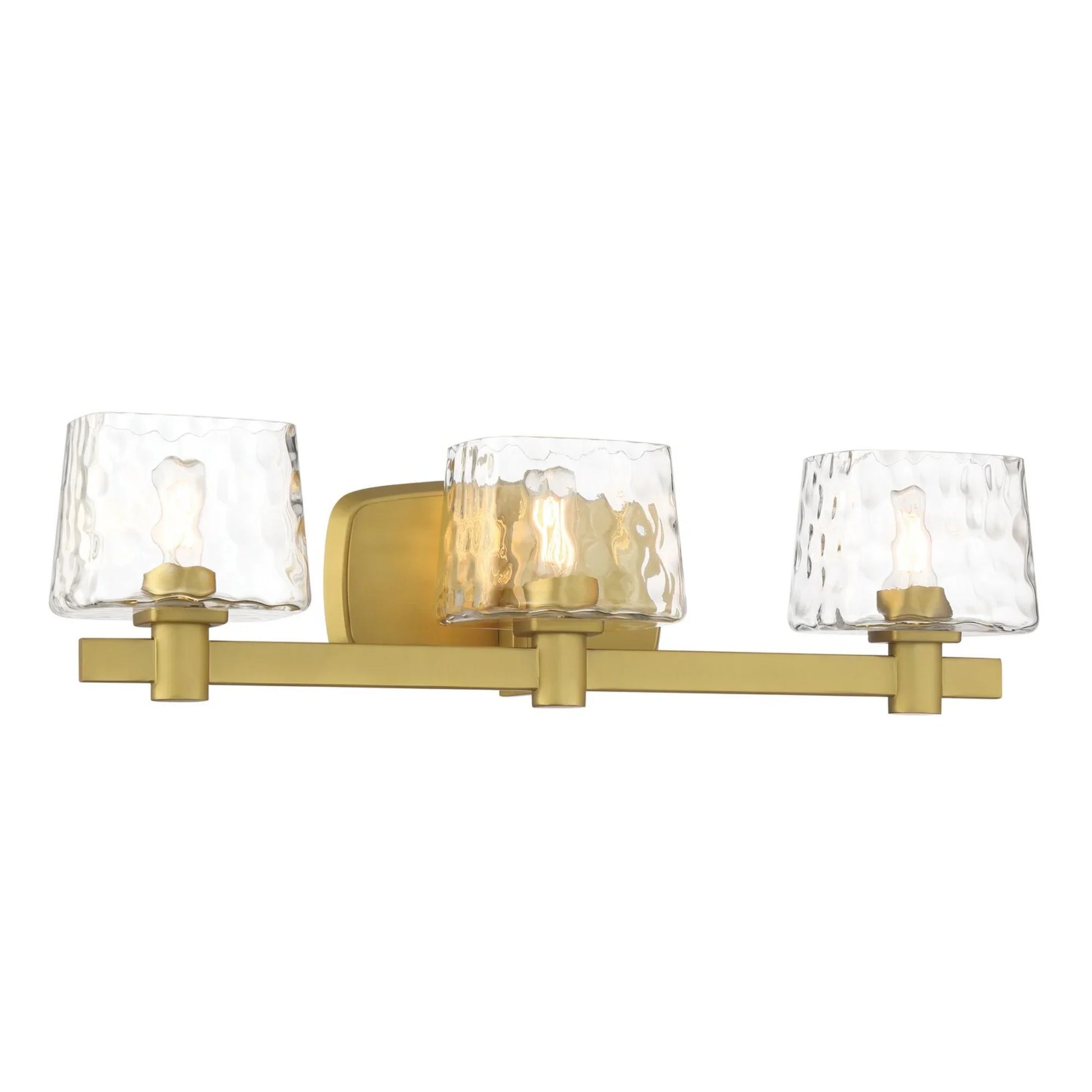 Drysdale 24" 3-Light Bath Vanity, Soft Brass Finish - Bees Lighting