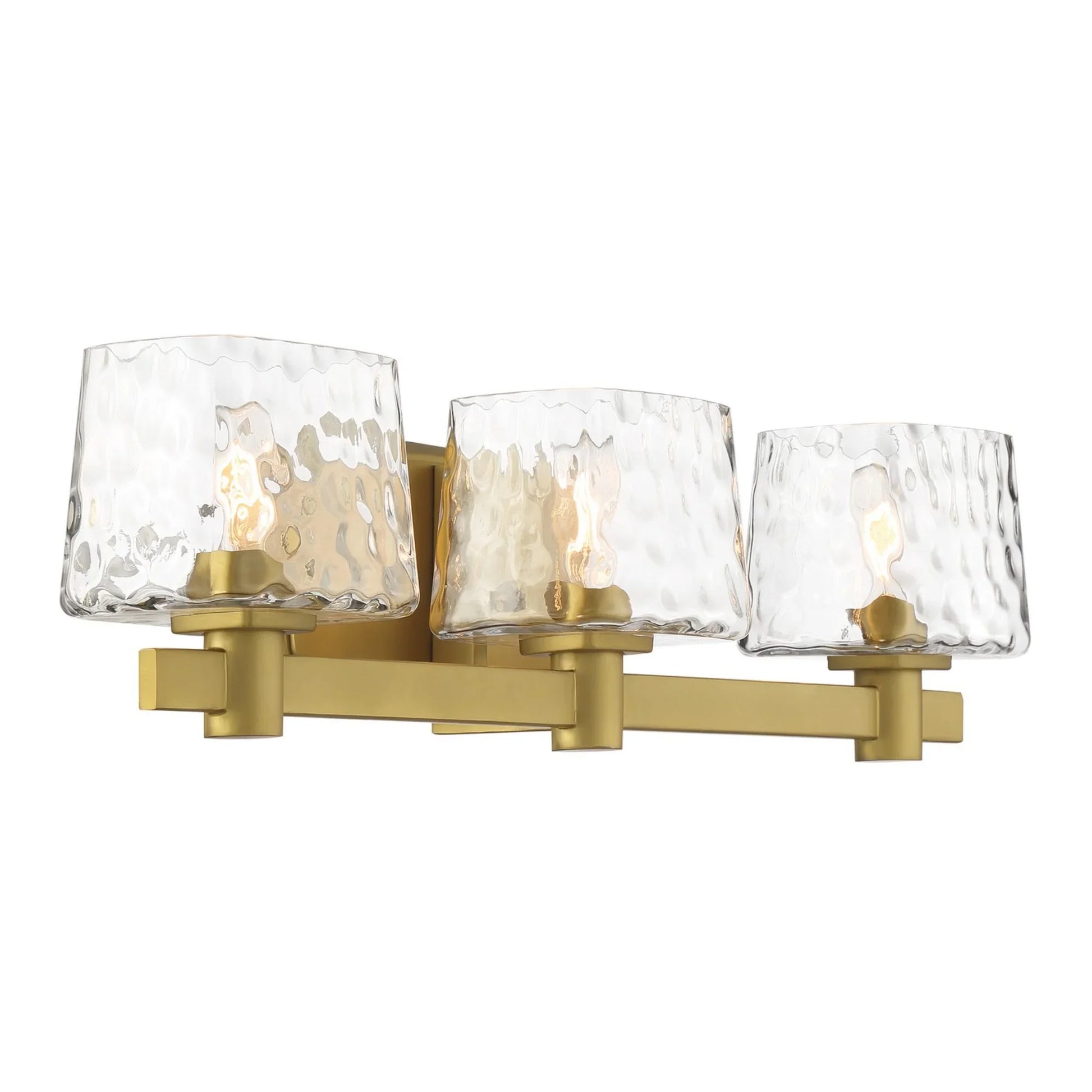 Drysdale 24" 3-Light Bath Vanity, Soft Brass Finish - Bees Lighting