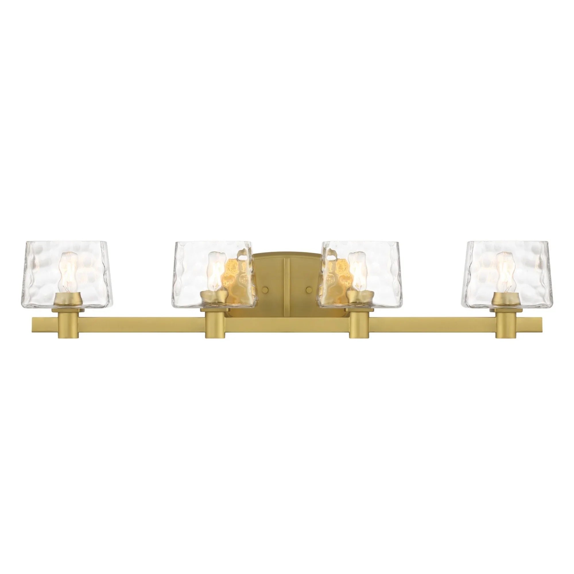 Drysdale 33" 4-Light Bath Vanity, Soft Brass Finish - Bees Lighting