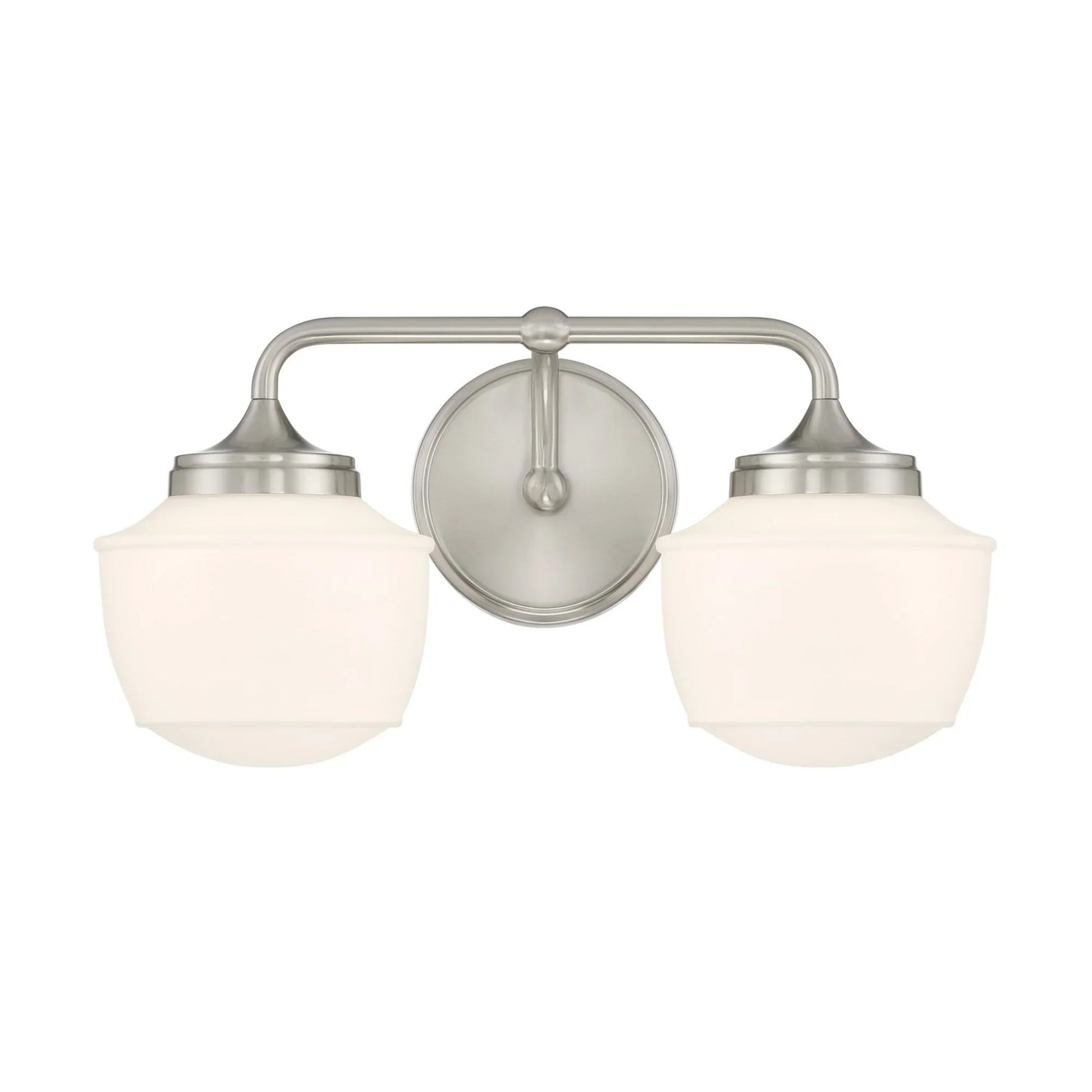 Cornwell 16" 2-Light Bath Vanity, Brushed Nickel Finish - Bees Lighting