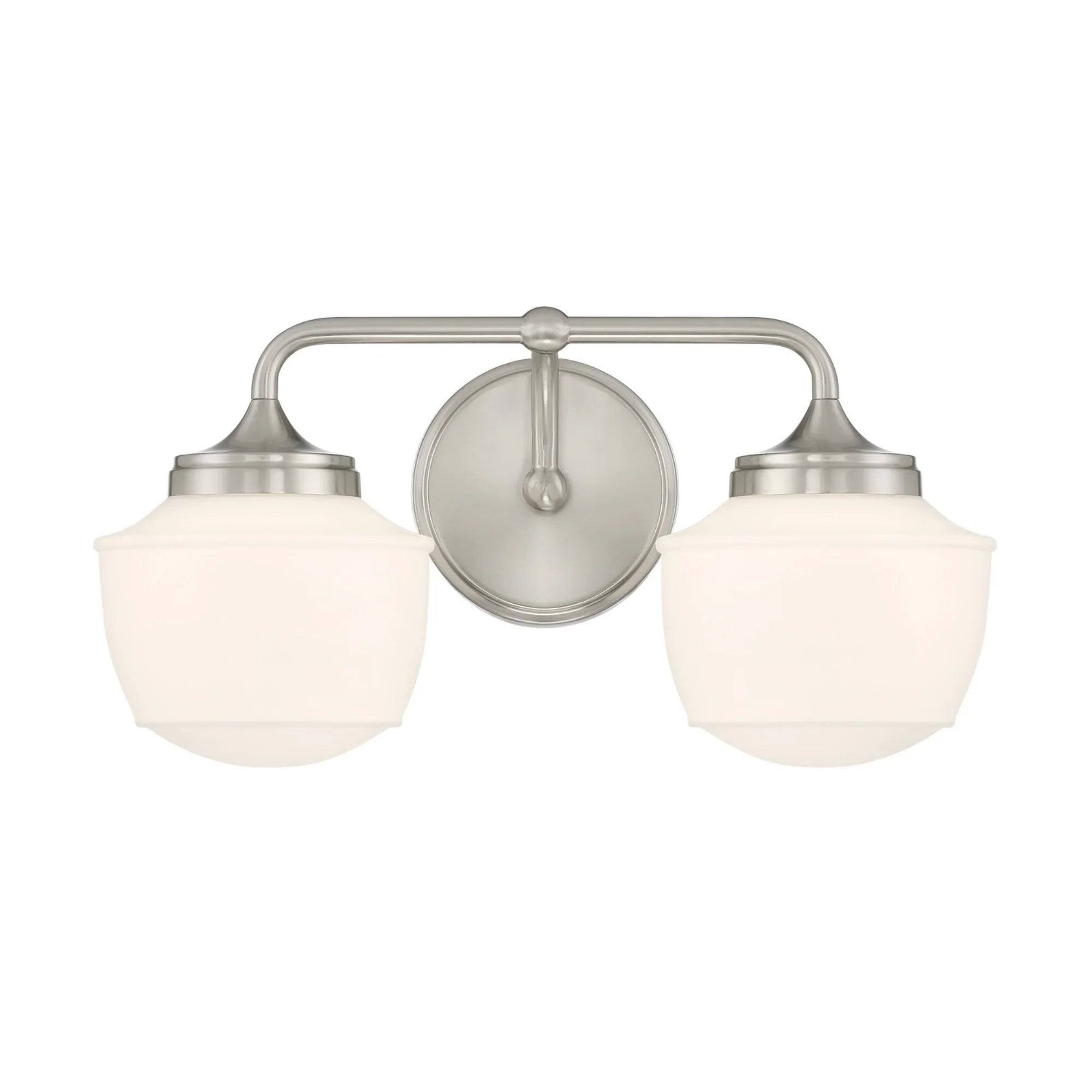 Cornwell 16" 2-Light Bath Vanity, Brushed Nickel Finish - Bees Lighting