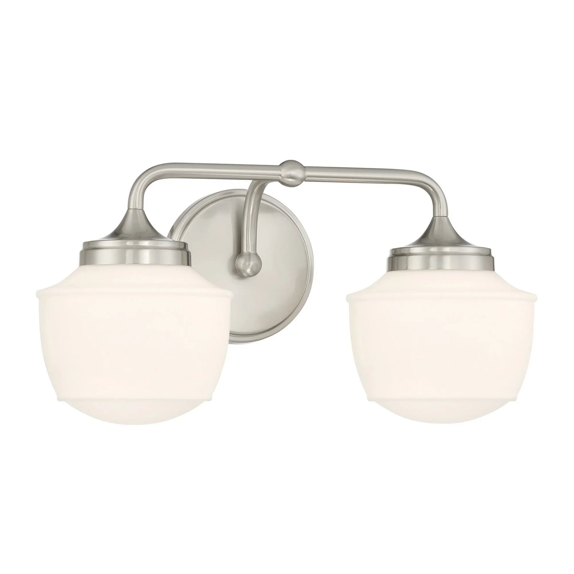 Cornwell 16" 2-Light Bath Vanity, Brushed Nickel Finish - Bees Lighting