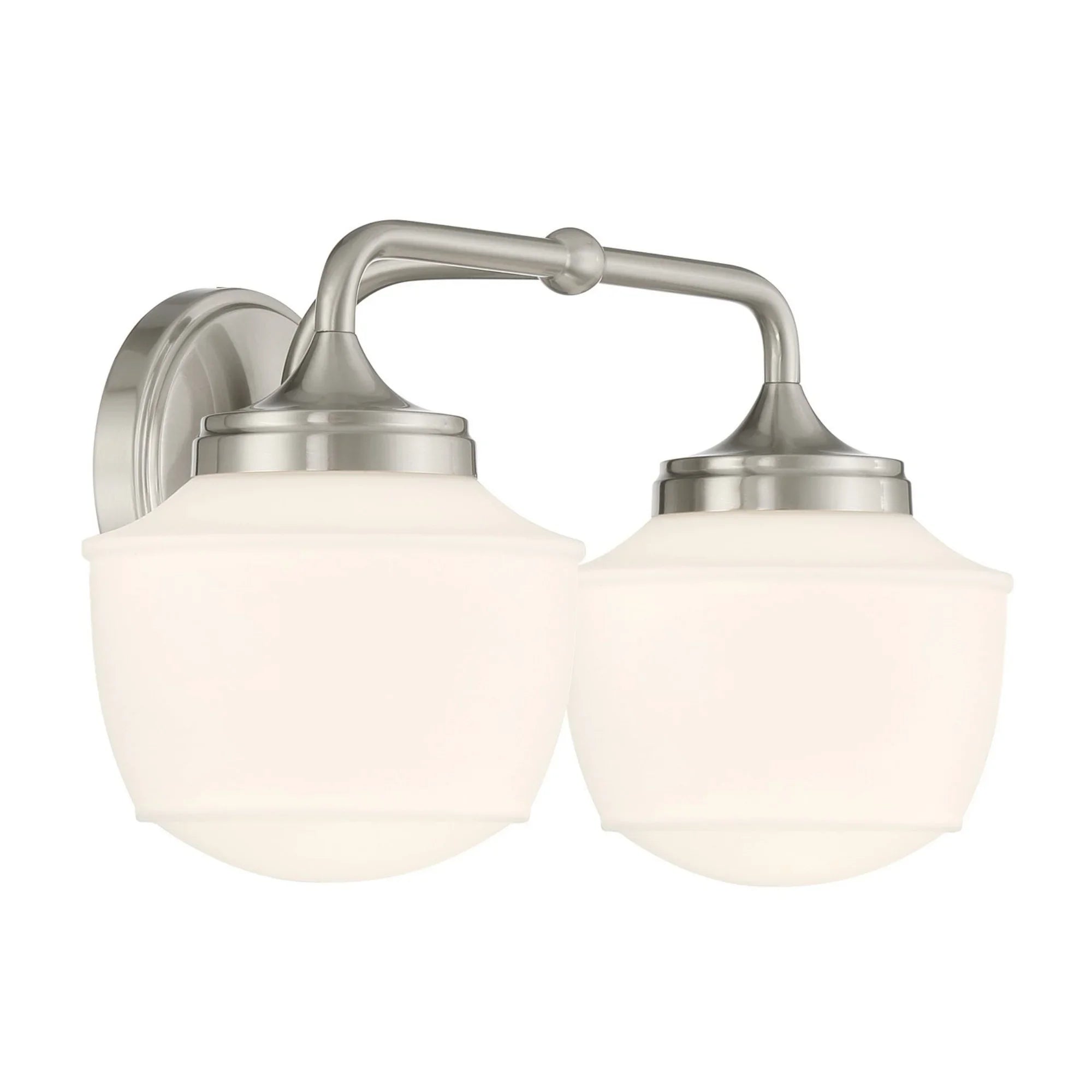 Cornwell 16" 2-Light Bath Vanity, Brushed Nickel Finish - Bees Lighting