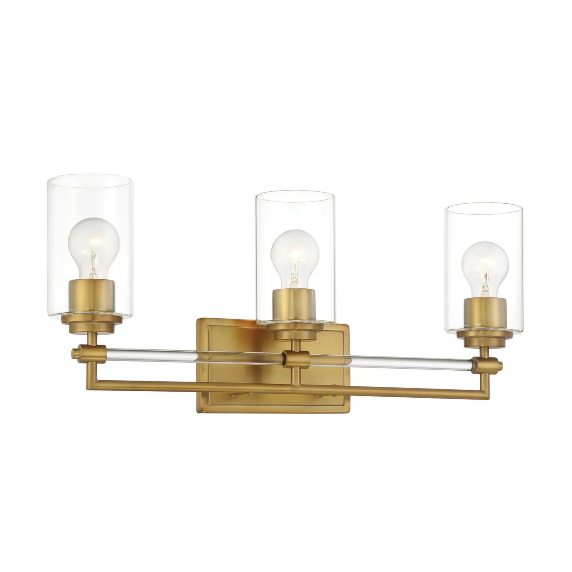 Binsly 24" 3-Light Bath Vanity, Antique Noble Brass Finish - Bees Lighting