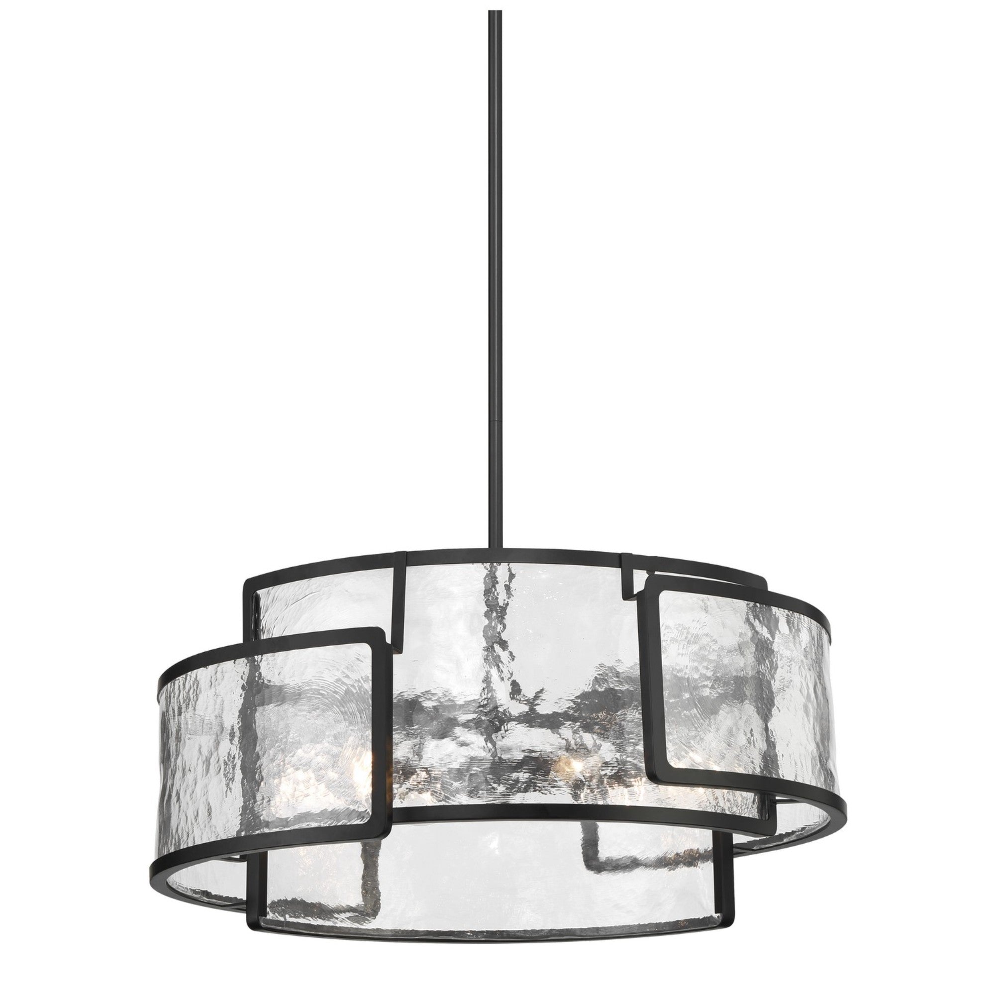 Bella Collina 28" 6 Lights Pendant Light Black Finish
