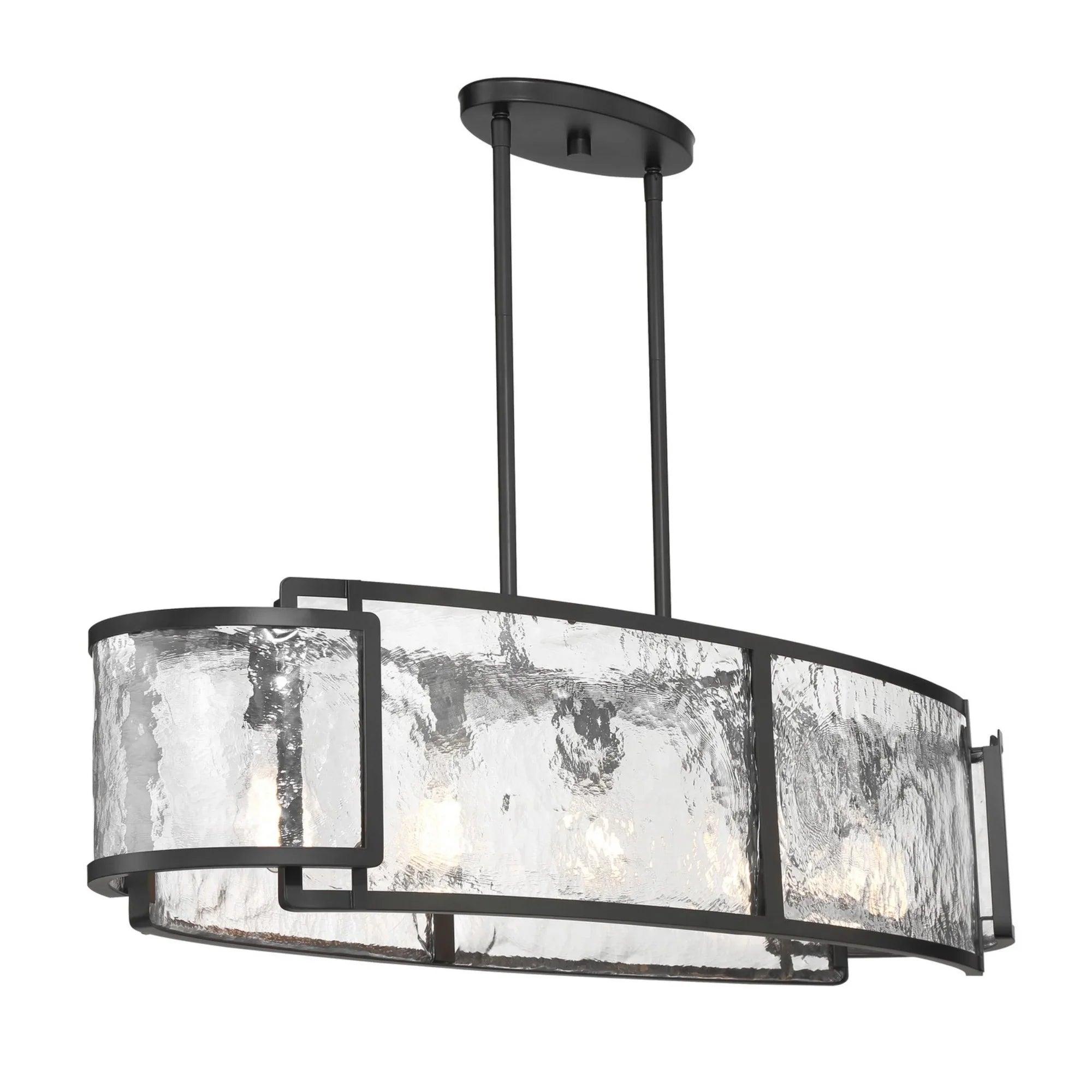 Bella Collina 48" 5-Light Island Light, Coal Finish - Bees Lighting