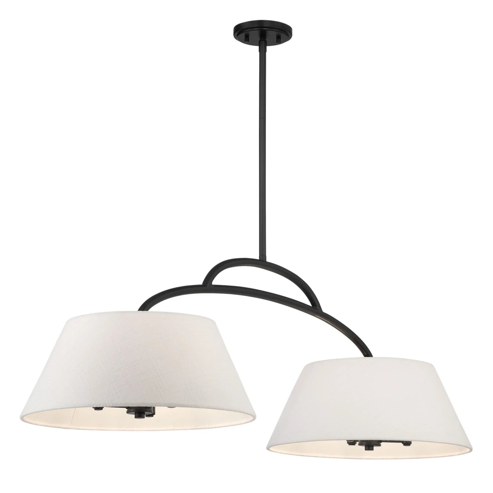 Headington 48" 6-Light Island Light, Coal Finish - Bees Lighting