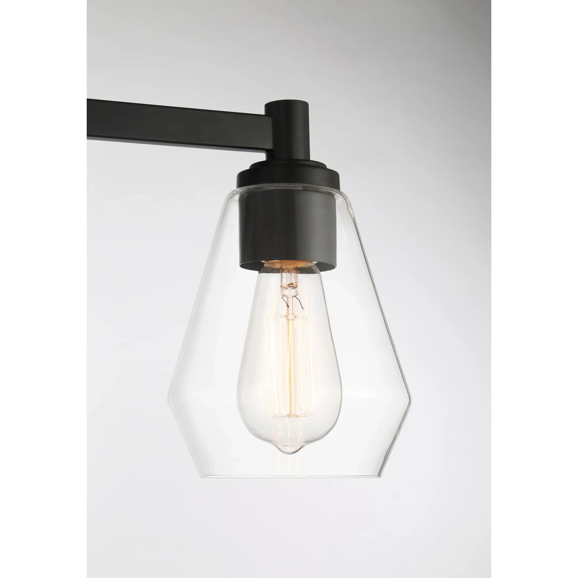 Clarity 24" 3-Light Bath Vanity, Coal Finish - Bees Lighting