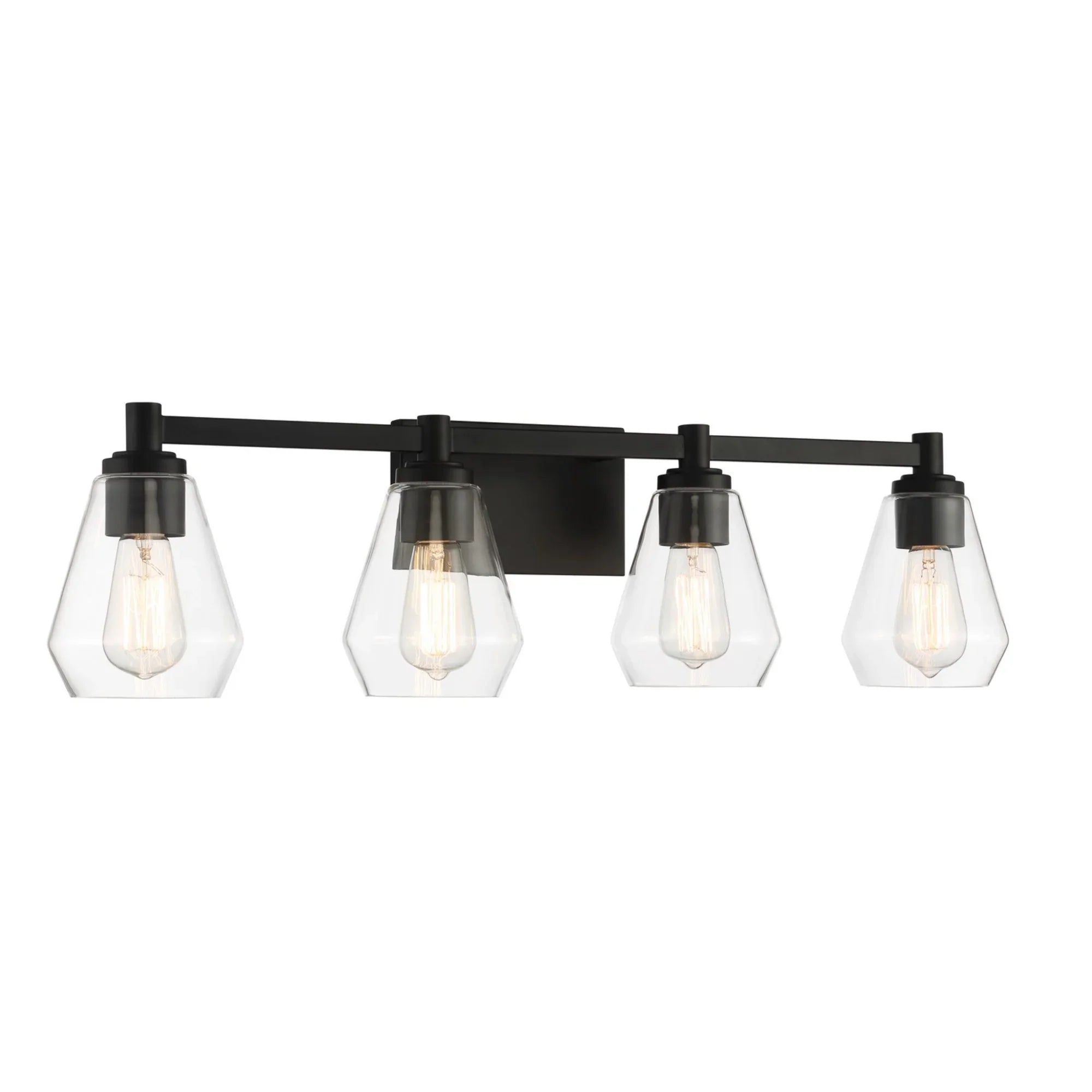 Clarity 32" 4-Light Bath Vanity, Coal Finish - Bees Lighting