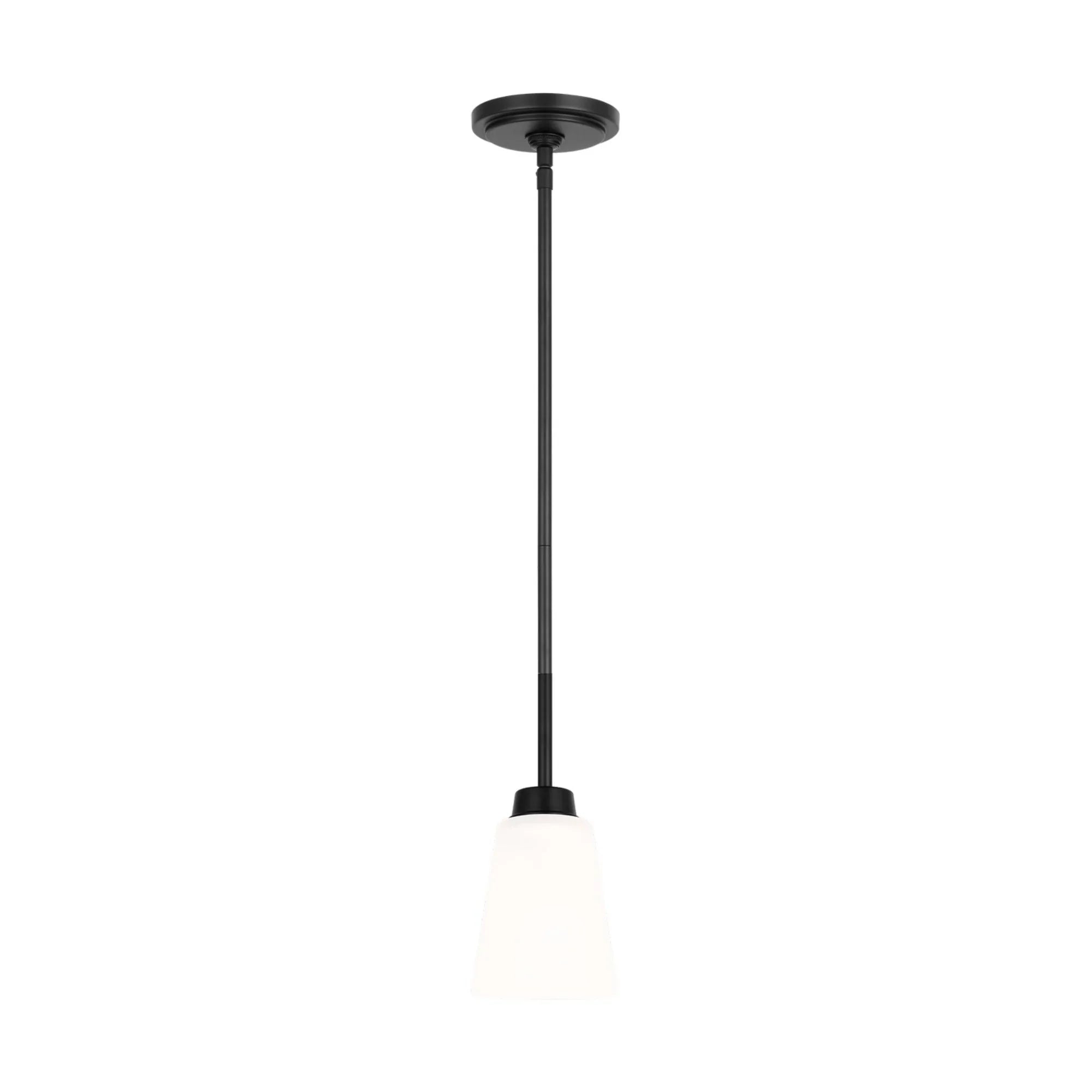 Kerrville 4" Mini Pendant, Midnight Black Finish - Bees Lighting