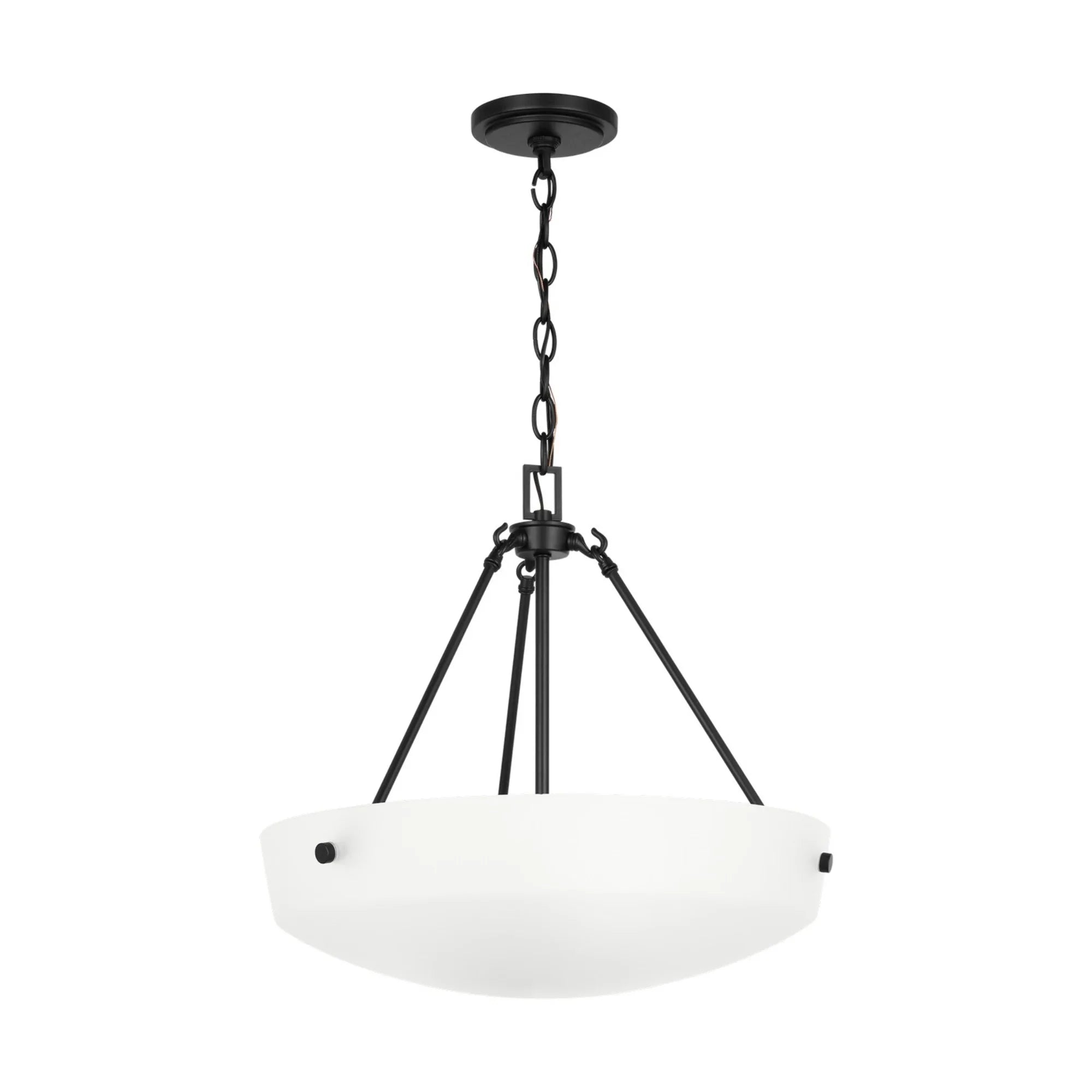 Kerrville 19" 3-Light Pendant, Midnight Black Finish - Bees Lighting