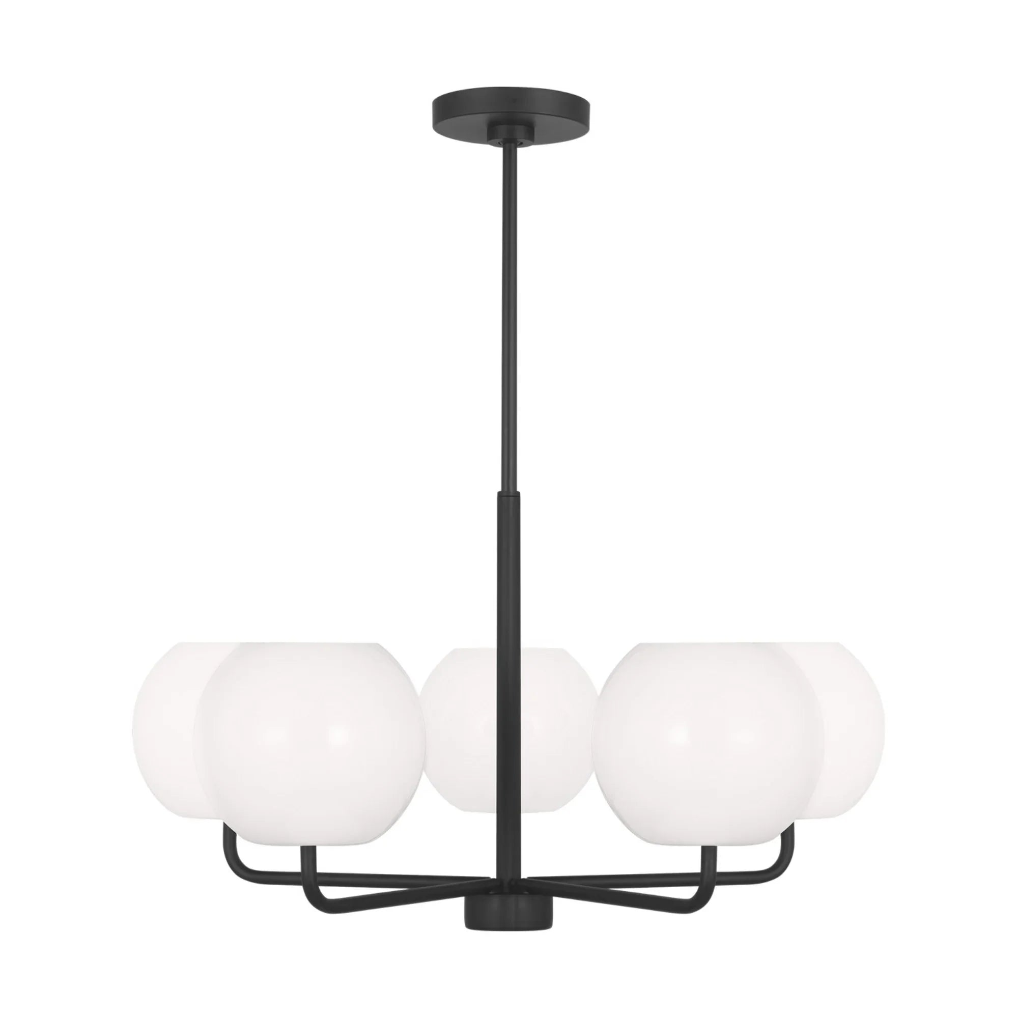 Rory 27" 5-Light Medium Chandelier, Midnight Black Finish - Bees Lighting