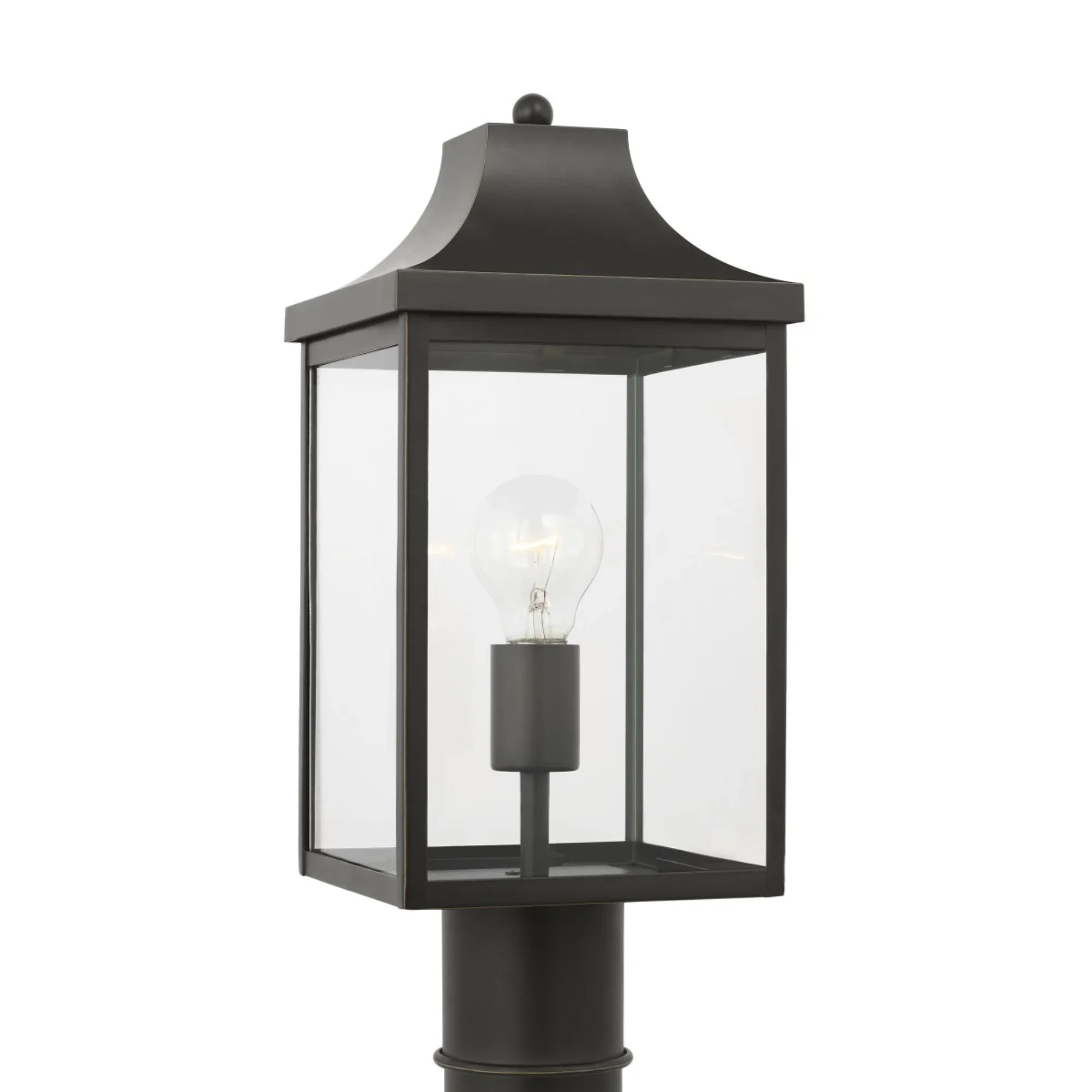Say brook 17" Post Lantern, Antique Bronze Finish - Bees Lighting