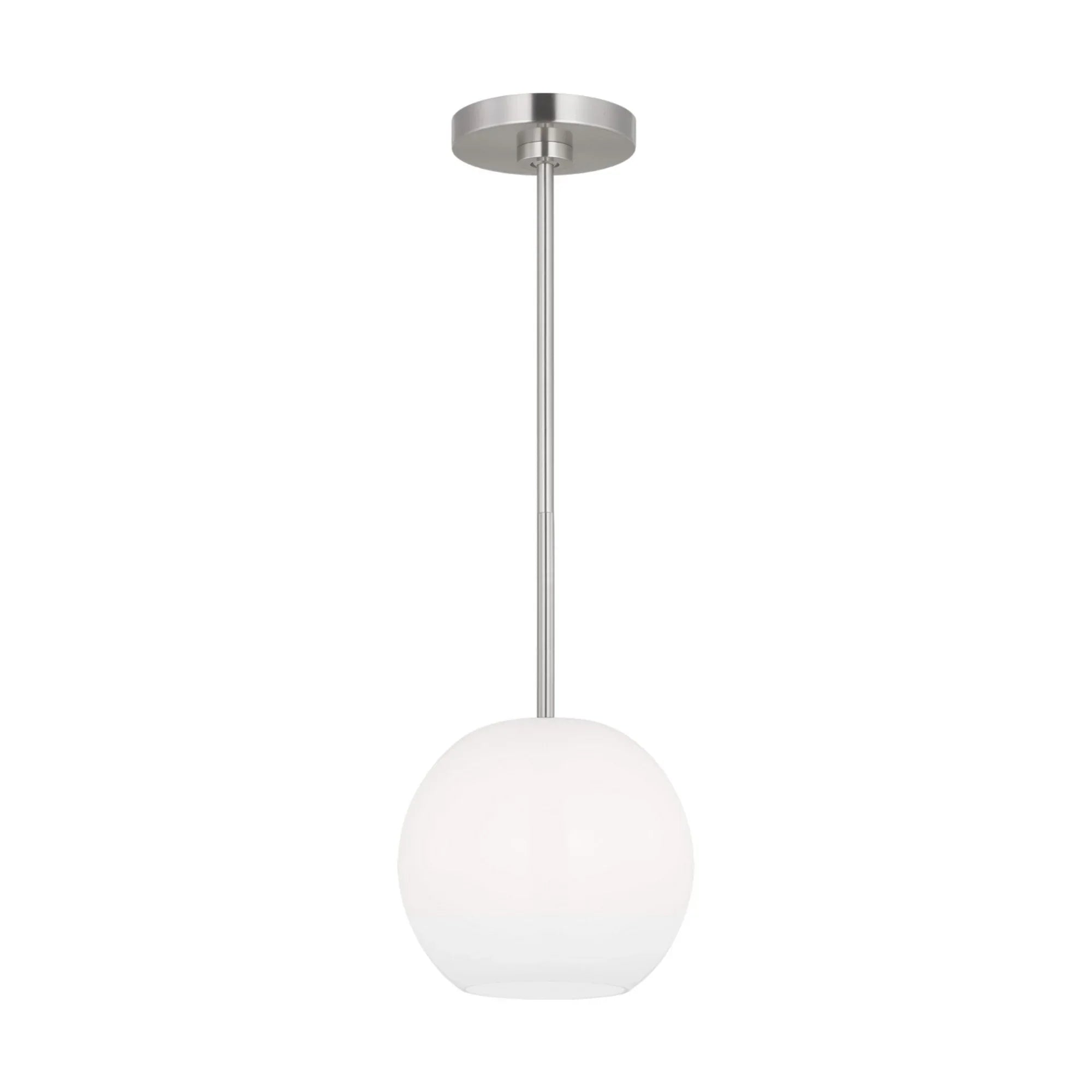 Rory 8" Mini Pendant, Brushed Steel Finish - Bees Lighting