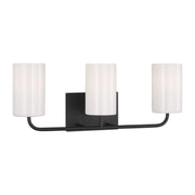 Rhett 22" 3-Light Large Bathroom Vanity, Midnight Black Finish - Bees Lighting