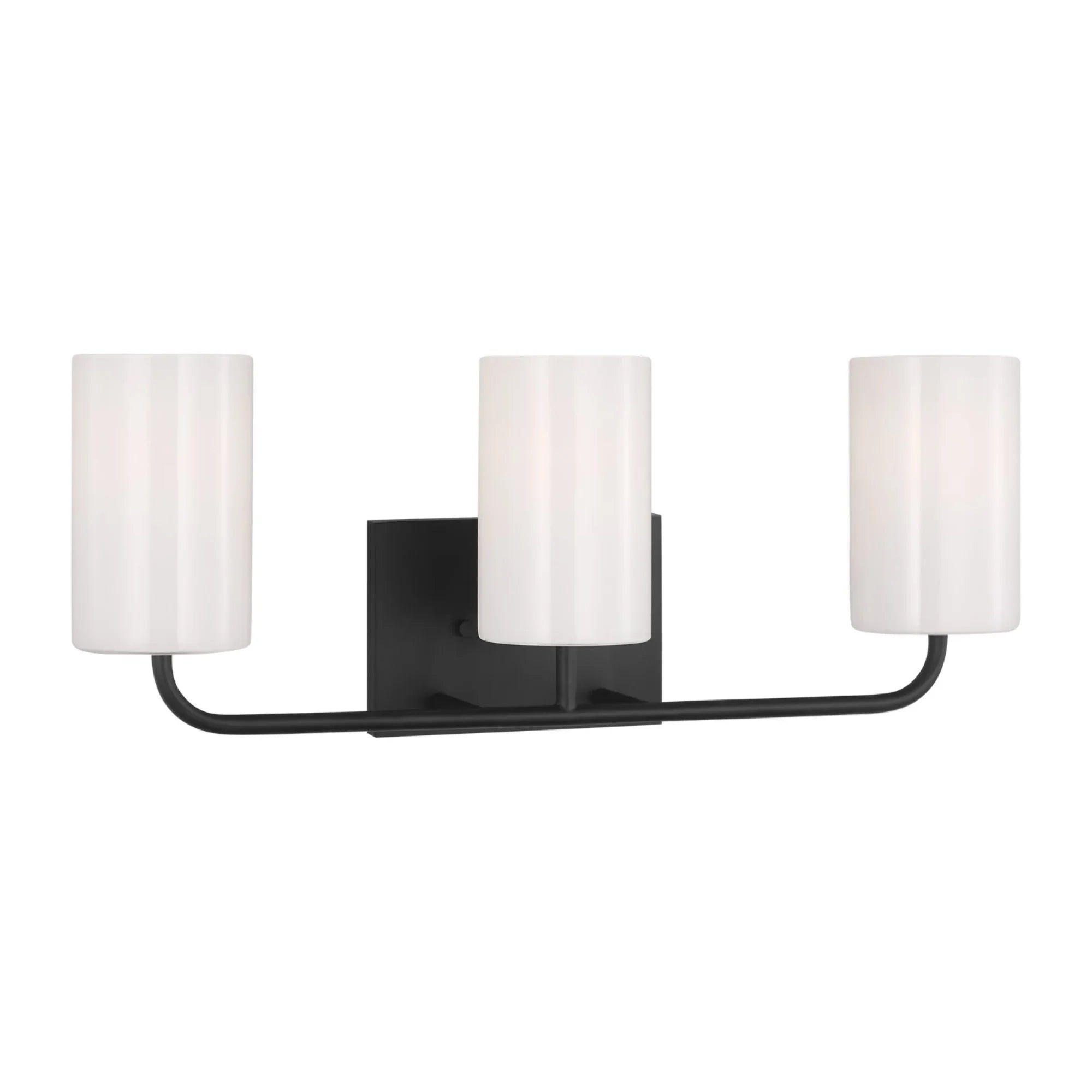 Rhett 22" 3-Light Large Bathroom Vanity, Midnight Black Finish - Bees Lighting