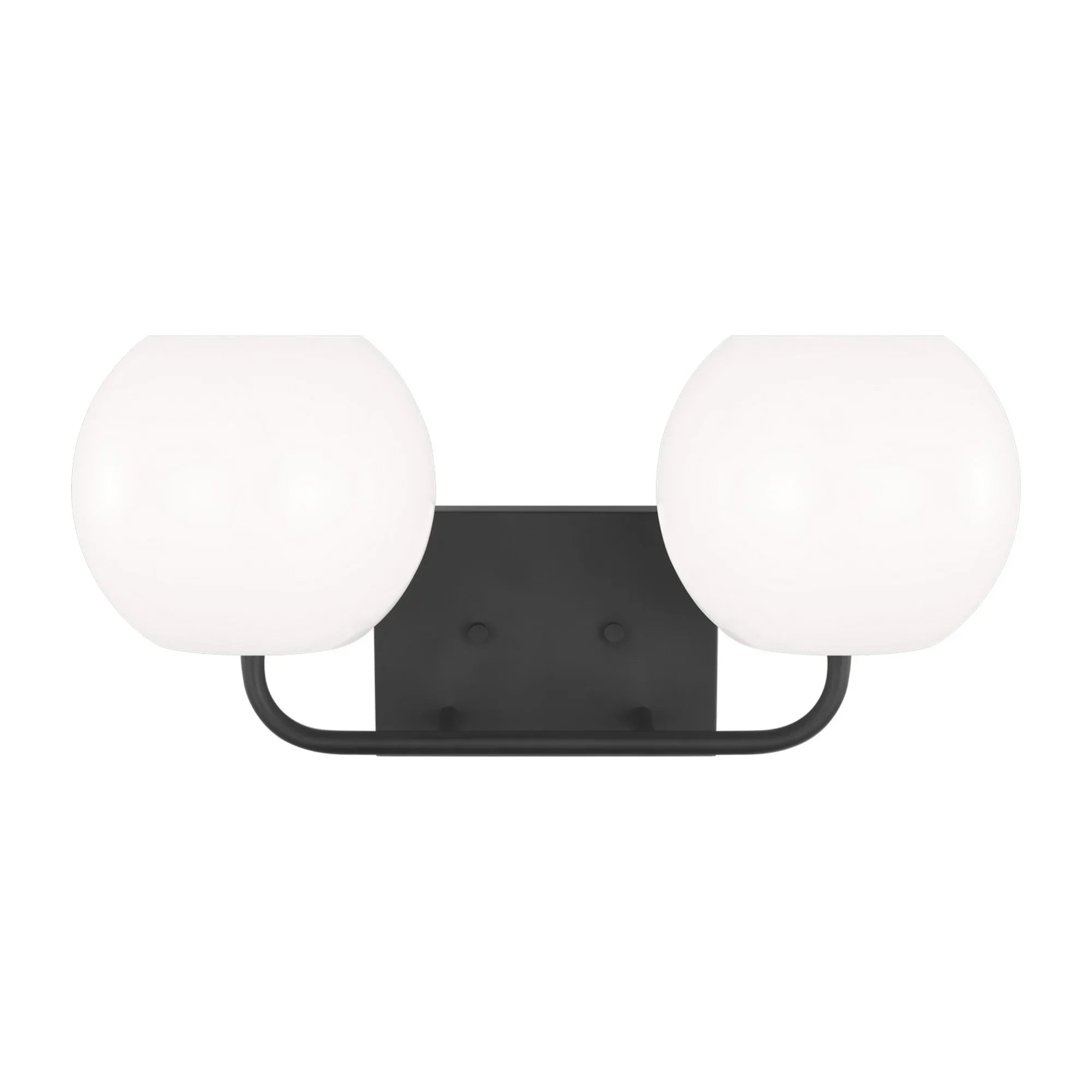 Rory 18" 2-Light Medium Bathroom Vanity, Midnight Black Finish - Bees Lighting