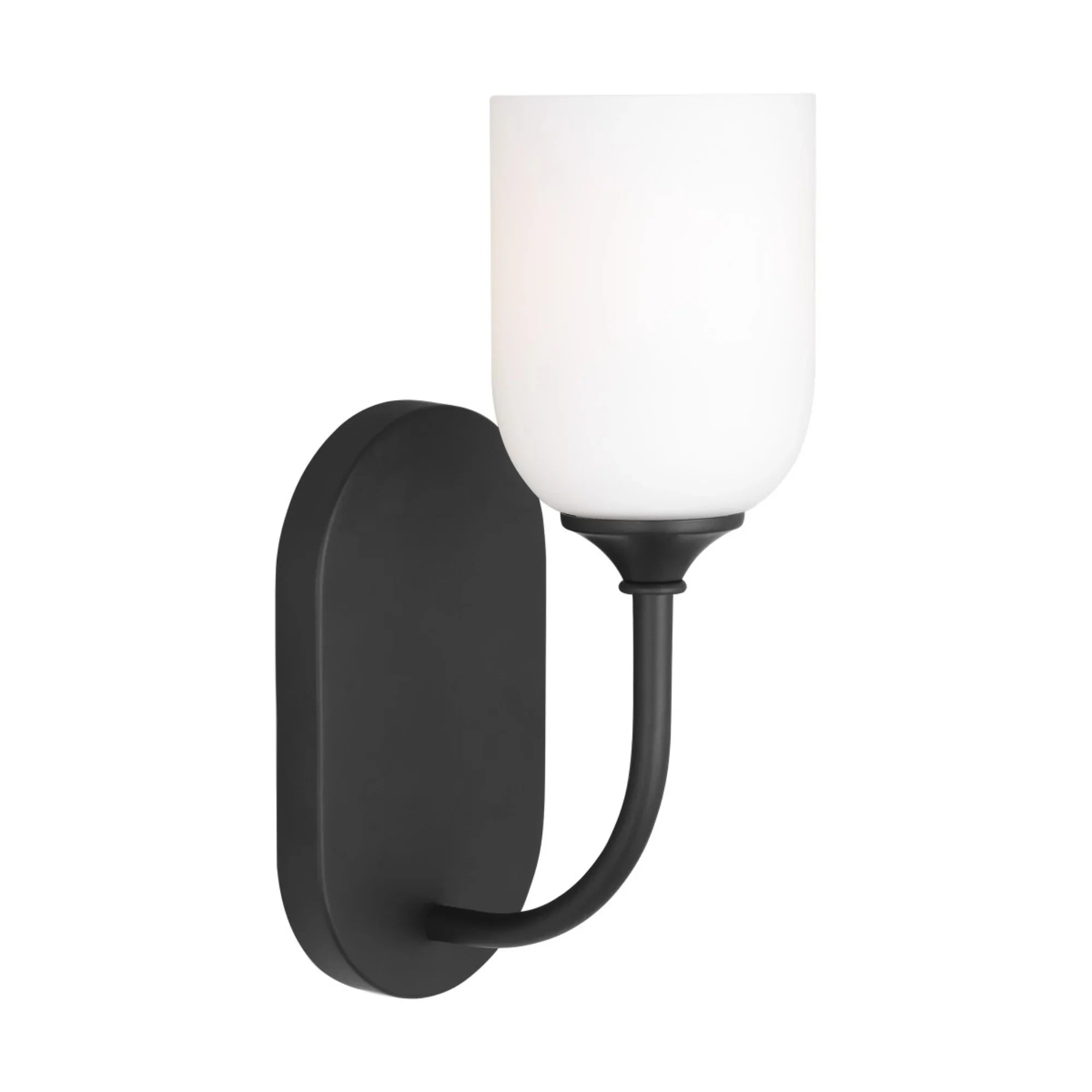 Emile 12" Small Vanity Sconce, Midnight Black Finish - Bees Lighting
