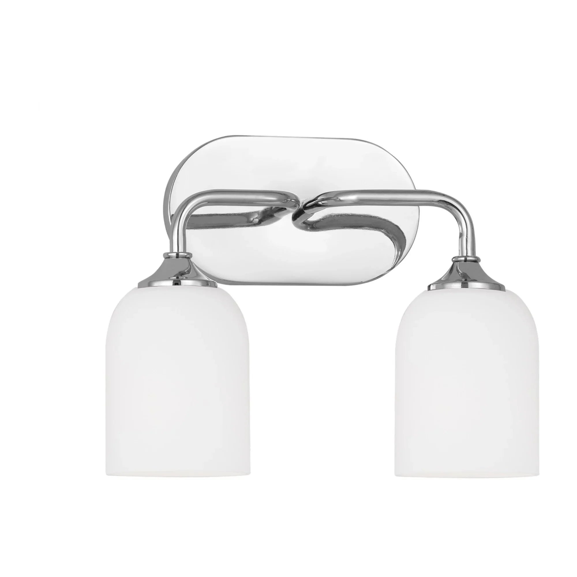 Emile 13" 2-Light Medium Vanity, Chrome Finish - Bees Lighting
