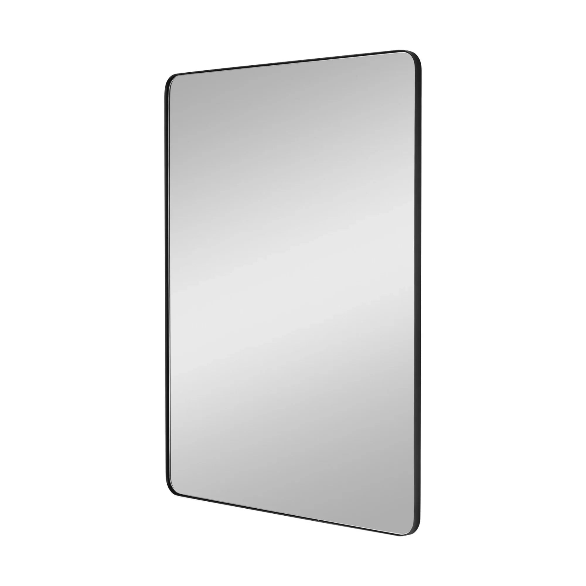 Planer 36" x 48" Large Rectangular Mirror, Midnight Black Finish - Bees Lighting