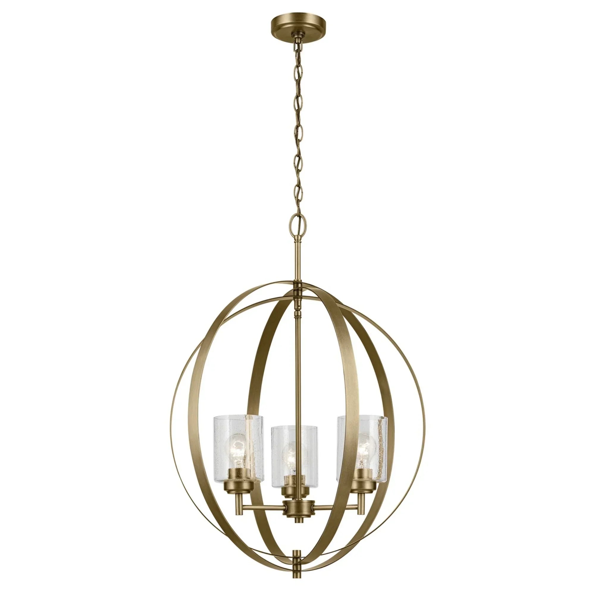 Winslow 31" 3-Light Globe Chandelier - Bees Lighting