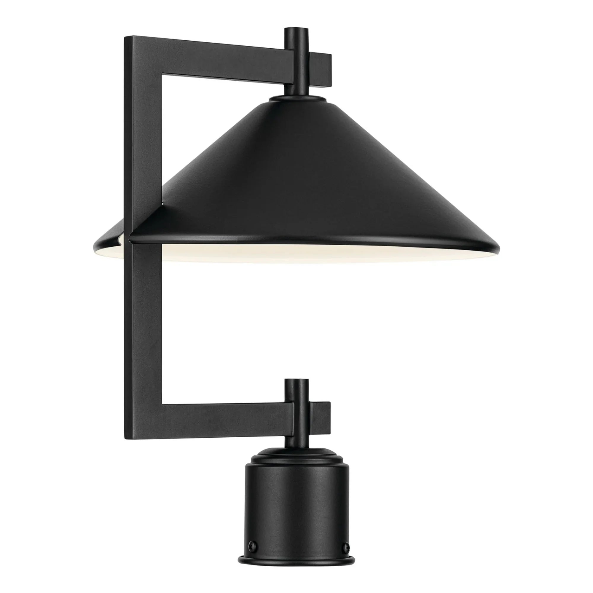 Ripley 16" Outdoor Post Light, Black Finish - Bees Lighting