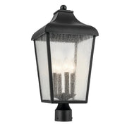 Forestdale 22" 4-Light Outdoor Post Light, Textured Black Finish - Bees Lighting