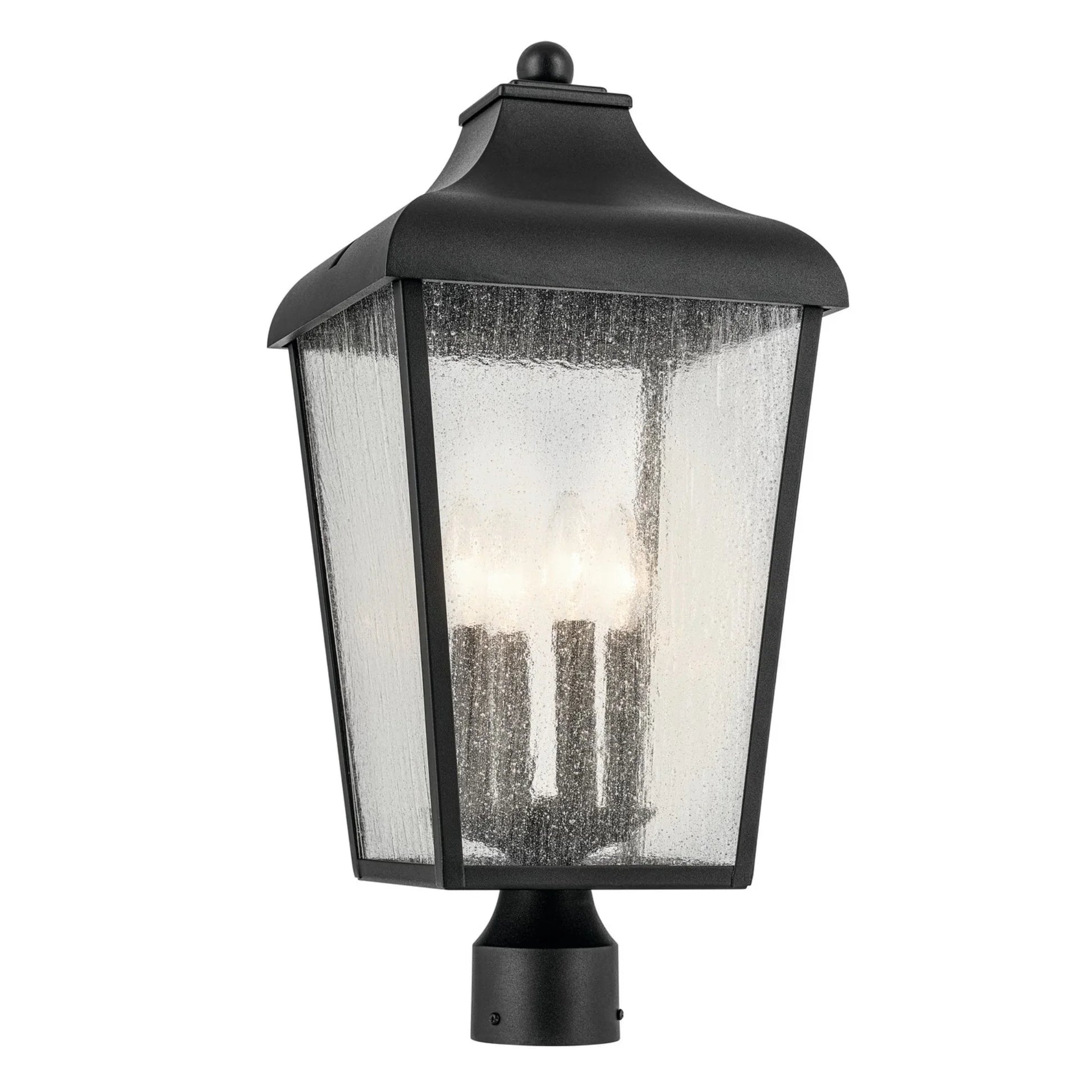 Forestdale 22" 4-Light Outdoor Post Light, Textured Black Finish - Bees Lighting