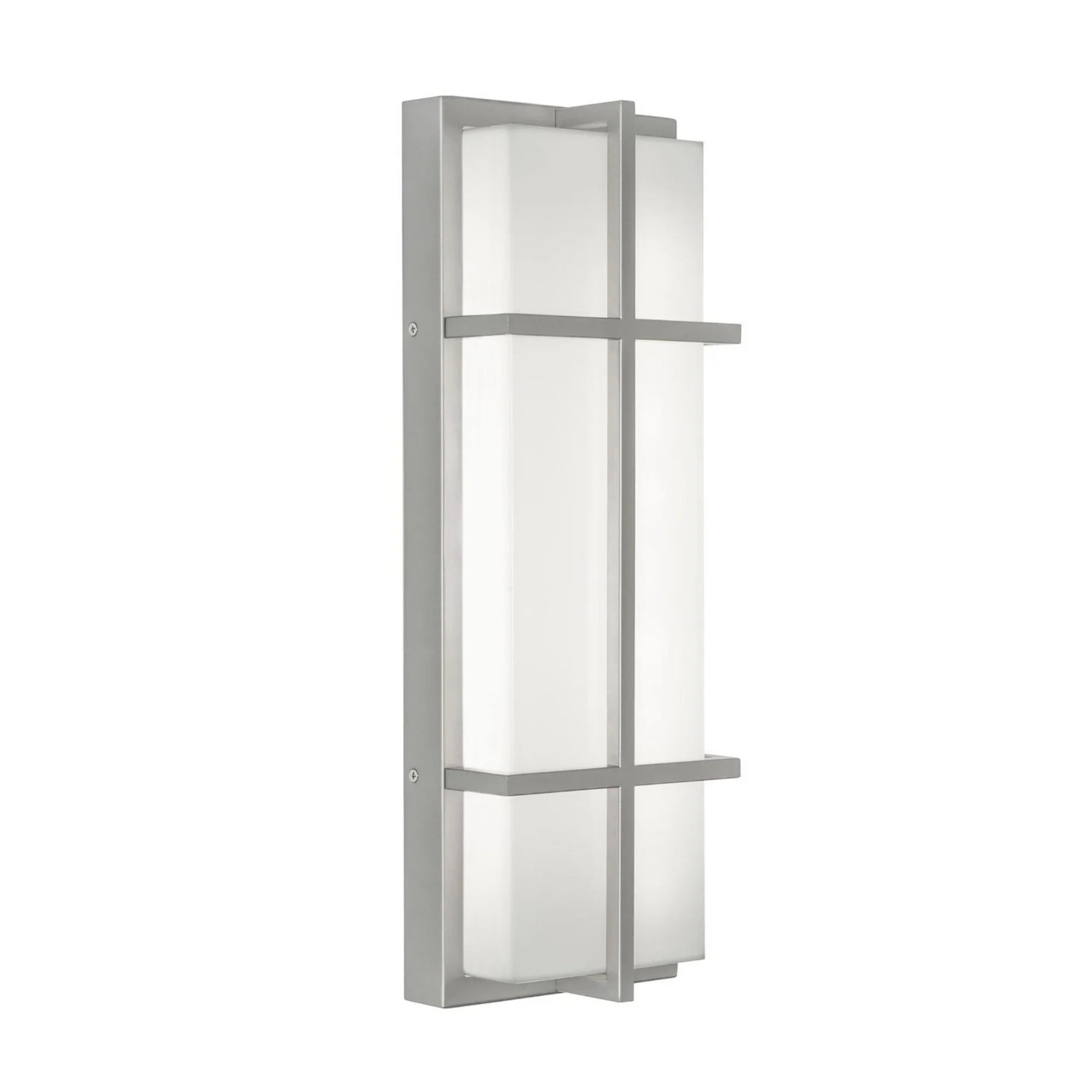 August 20" LED Outdoor Sconce, Painted Nickel Finish - Bees Lighting