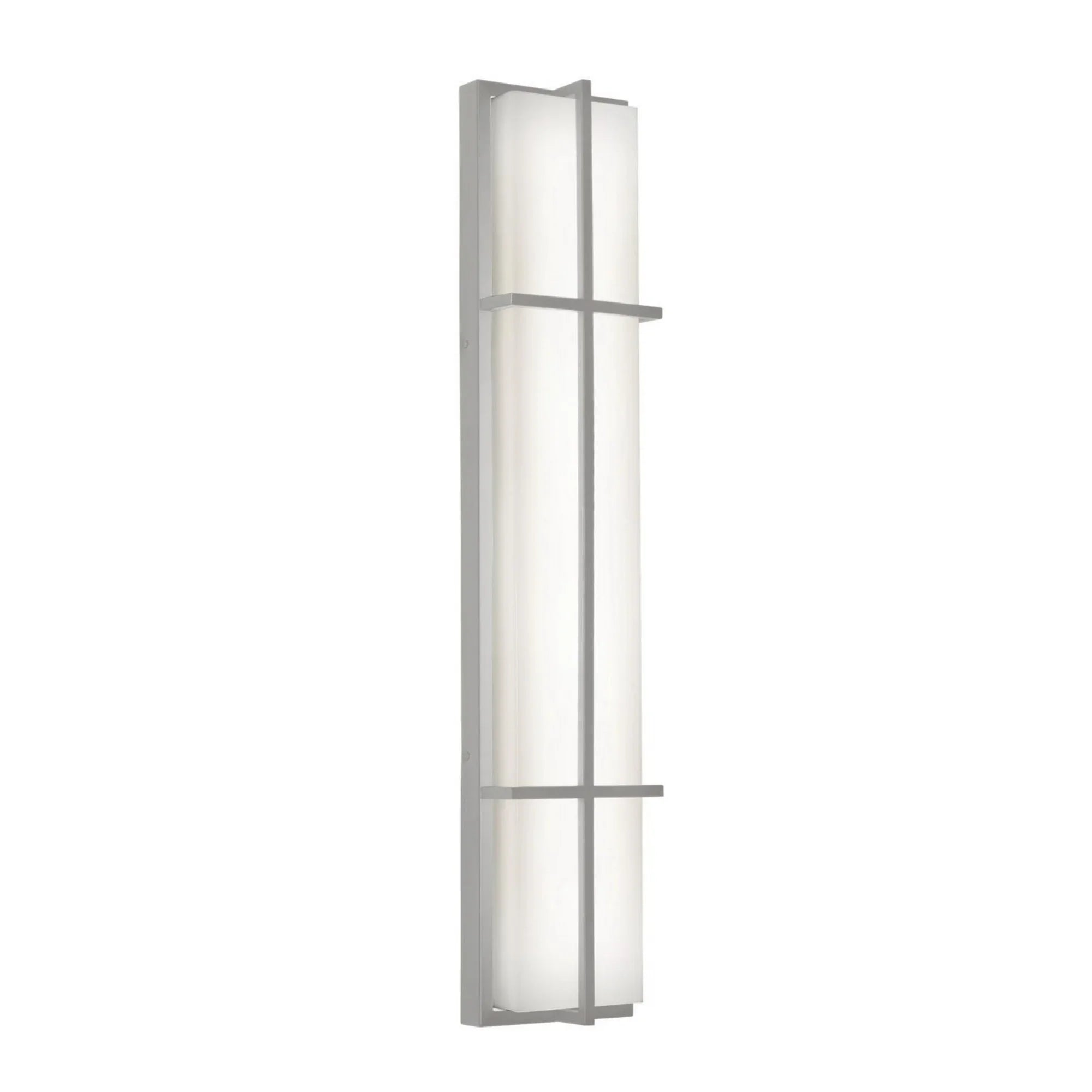 August 36" LED Outdoor Sconce, Painted Nickel Finish - Bees Lighting