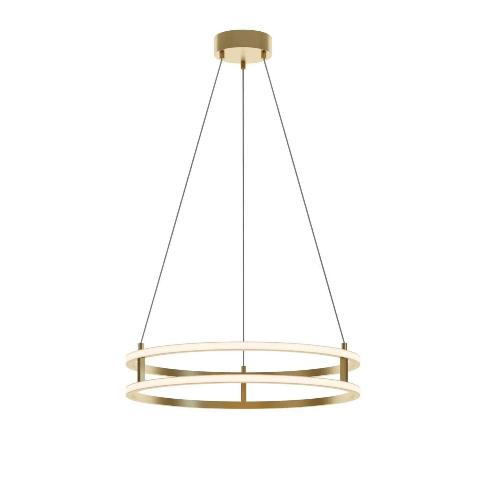 Gemini 24" LED Pendant, Gold Finish - Bees Lighting