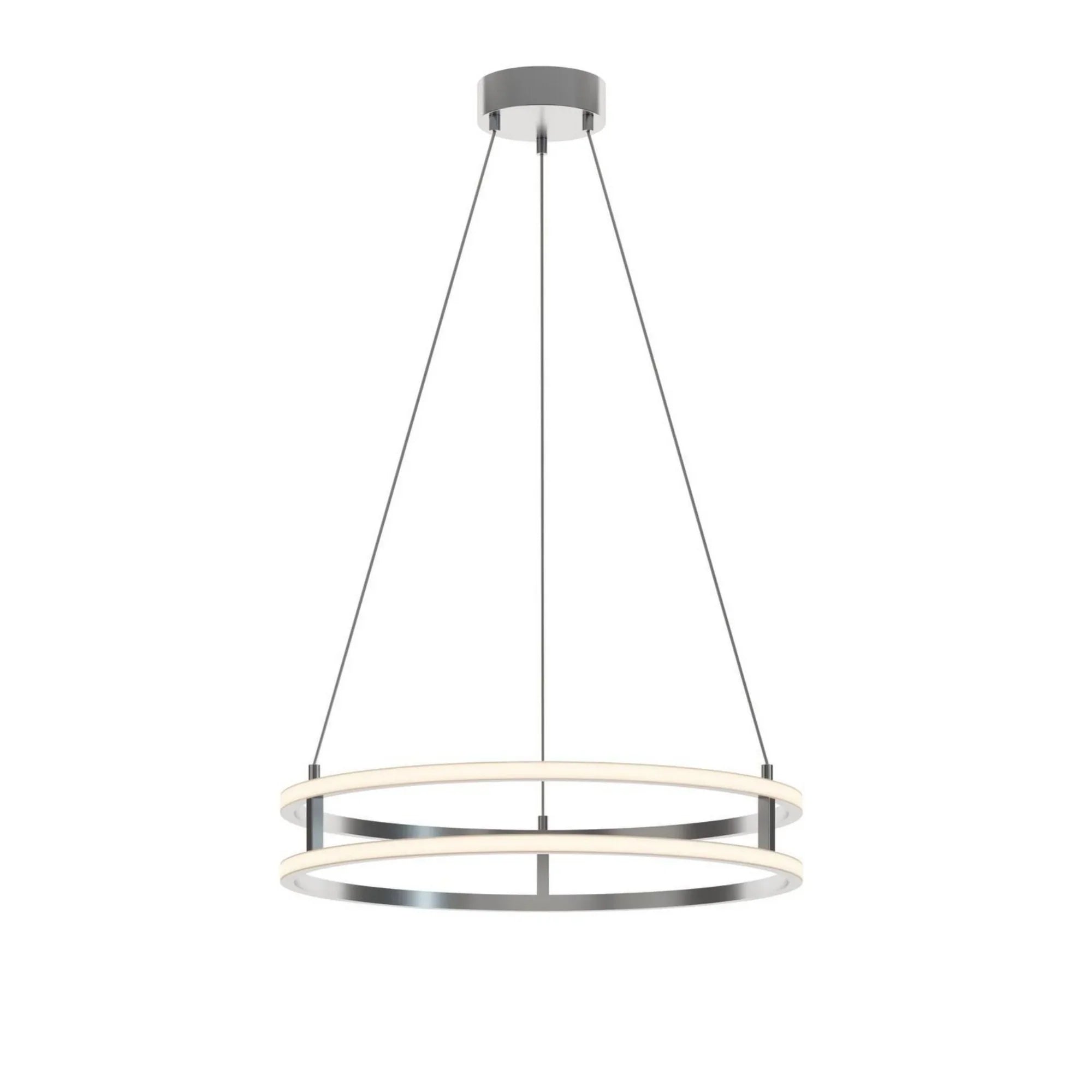 Gemini 24" LED Pendant, Painted Nickel Finish - Bees Lighting