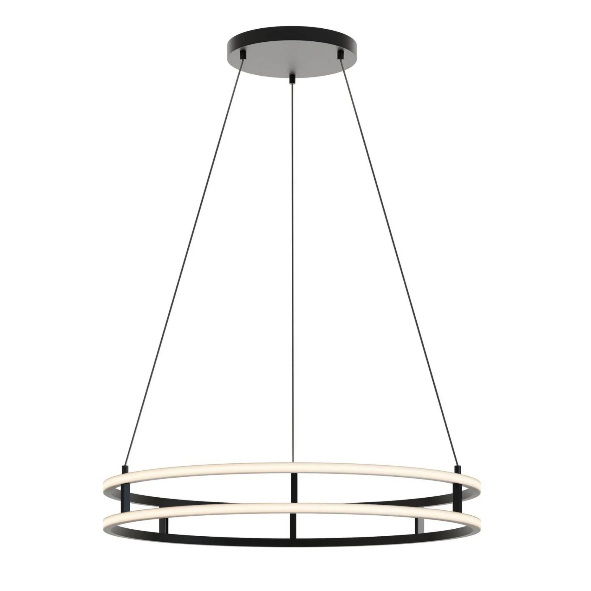 Gemini 32" LED Pendant, Black Finish - Bees Lighting
