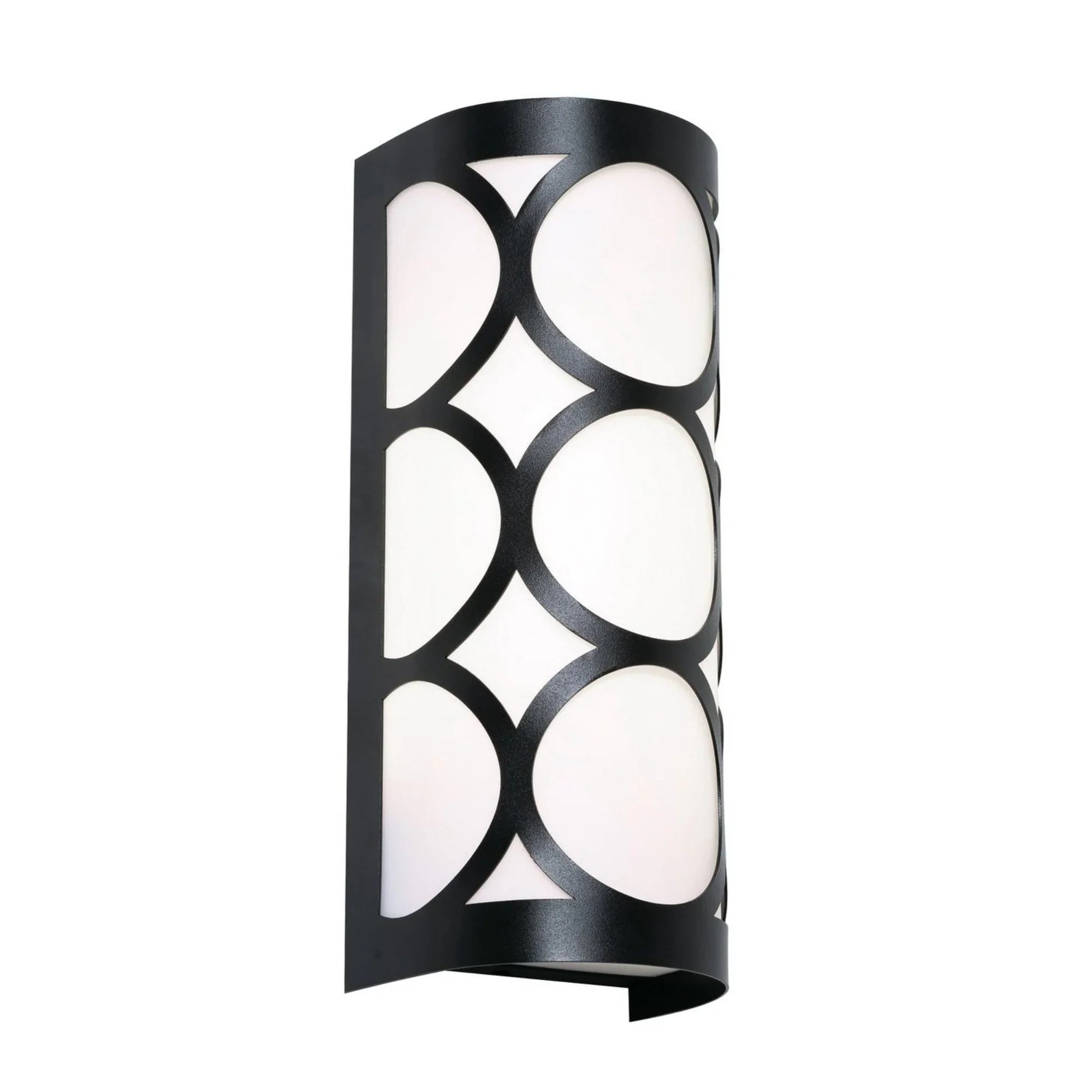 Lake 12" 2-Light Wall Sconce, Black Finish - Bees Lighting