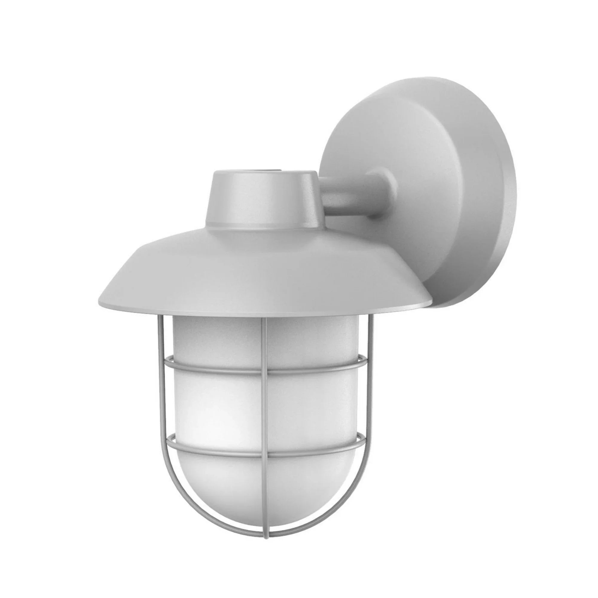 Odell 9" Dusk to Dawn LED Outdoor Wall Sconce, Textured Grey Finish - Bees Lighting