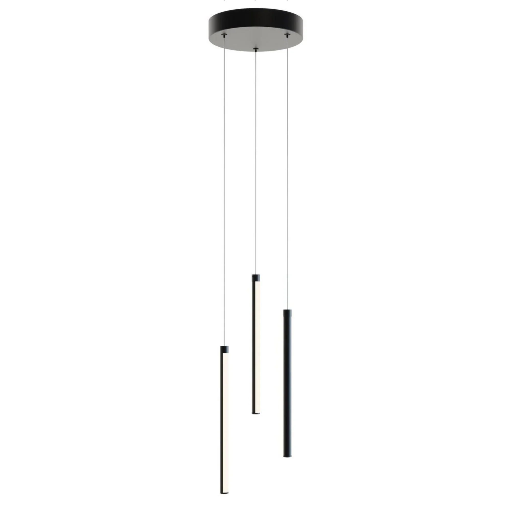 Rosemont 13" LED Multi-Port Pendant, Black Finish - Bees Lighting