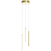 Rosemont 13" LED Multi-Port Pendant, Satin Brass Finish - Bees Lighting