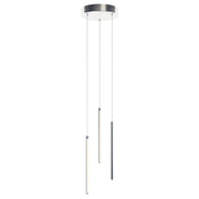 Rosemont 13" LED Multi-Port Pendant, Satin Nickel Finish - Bees Lighting